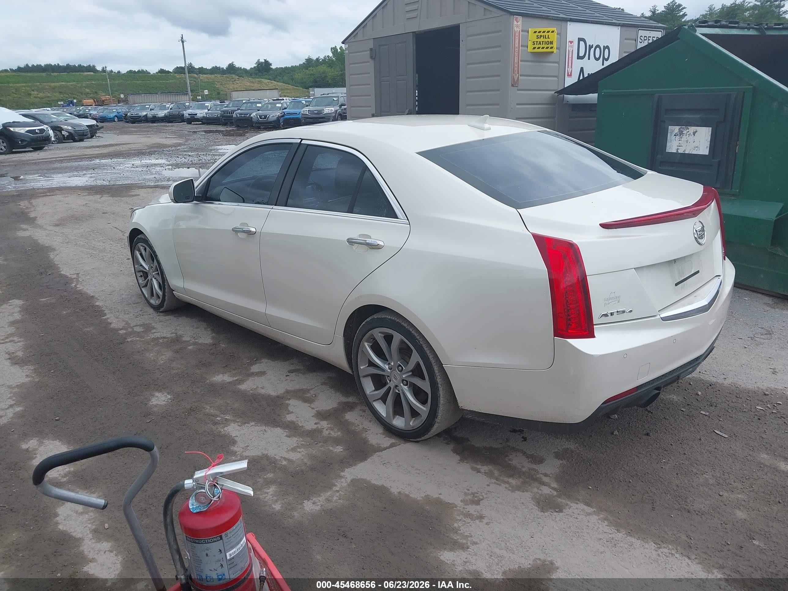 2013 Cadillac Ats Performance White vin: 1G6AJ5SX1D0176945