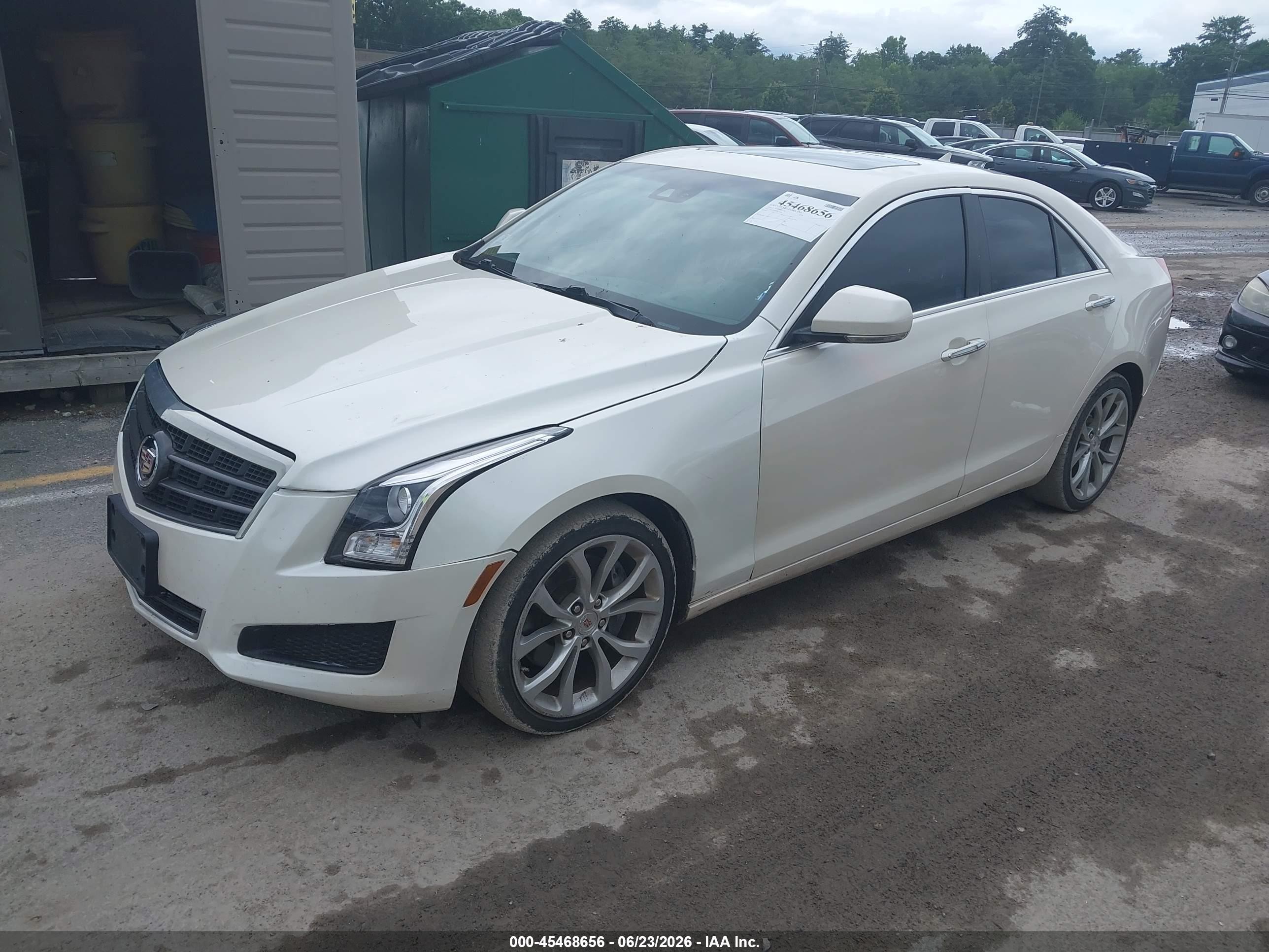 2013 Cadillac Ats Performance White vin: 1G6AJ5SX1D0176945