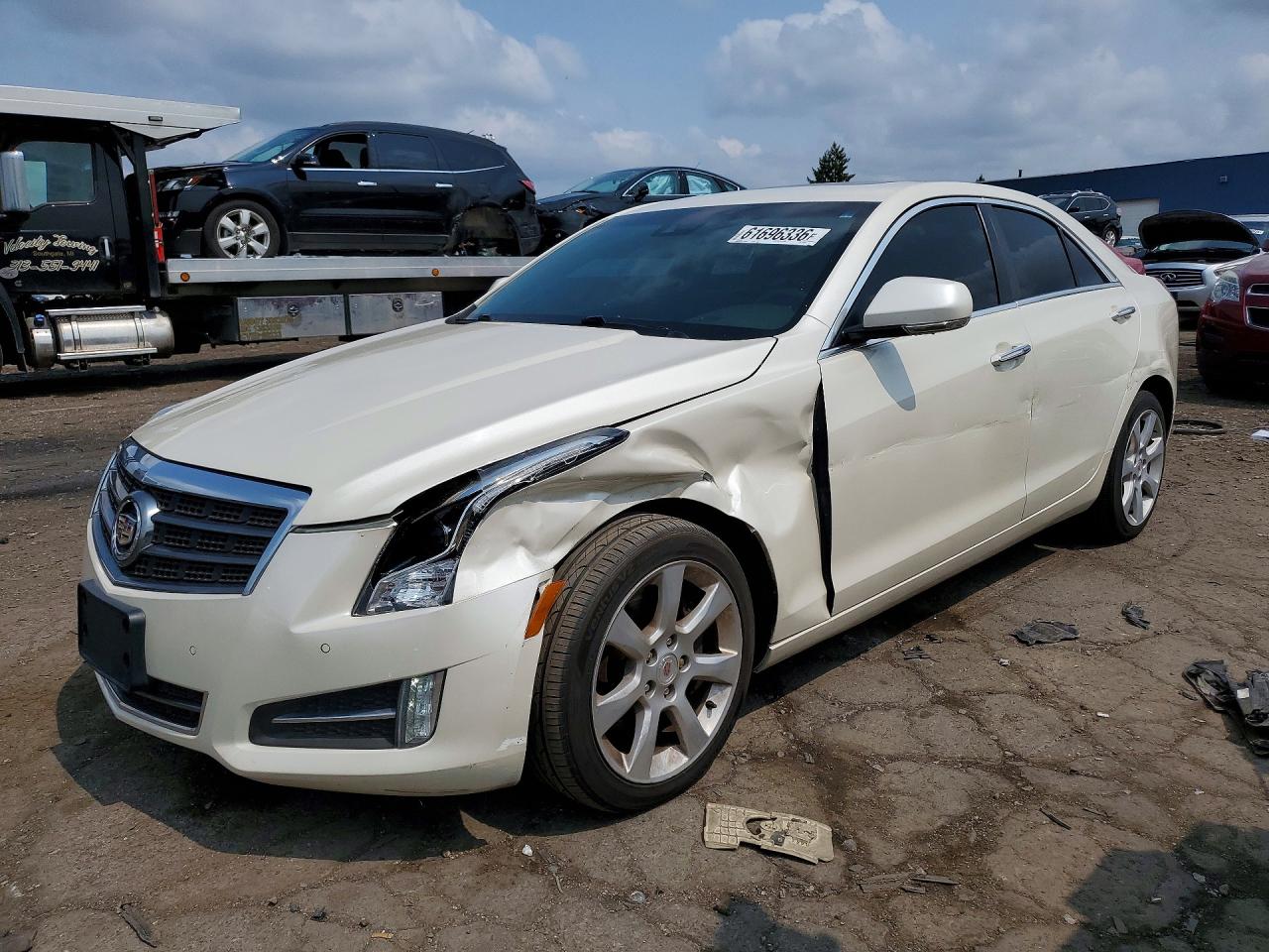 2014 Cadillac Ats Performance White vin: 1G6AJ5SX2E0152977