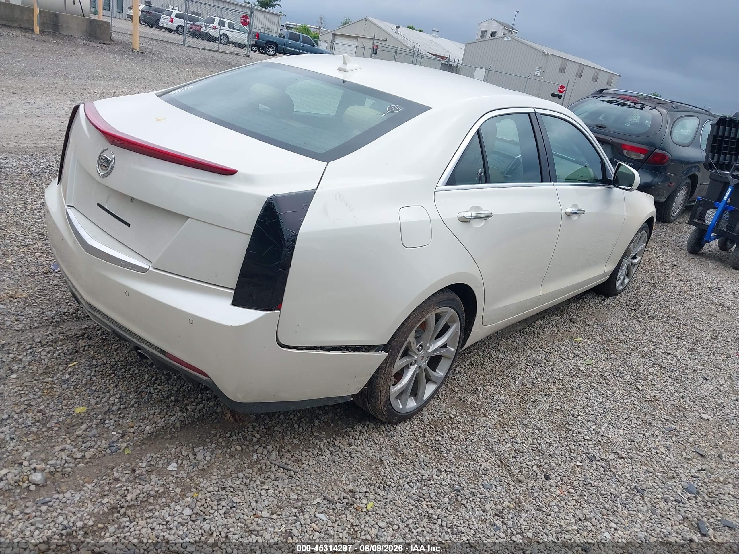 2013 Cadillac Ats Performance White vin: 1G6AJ5SX5D0152969