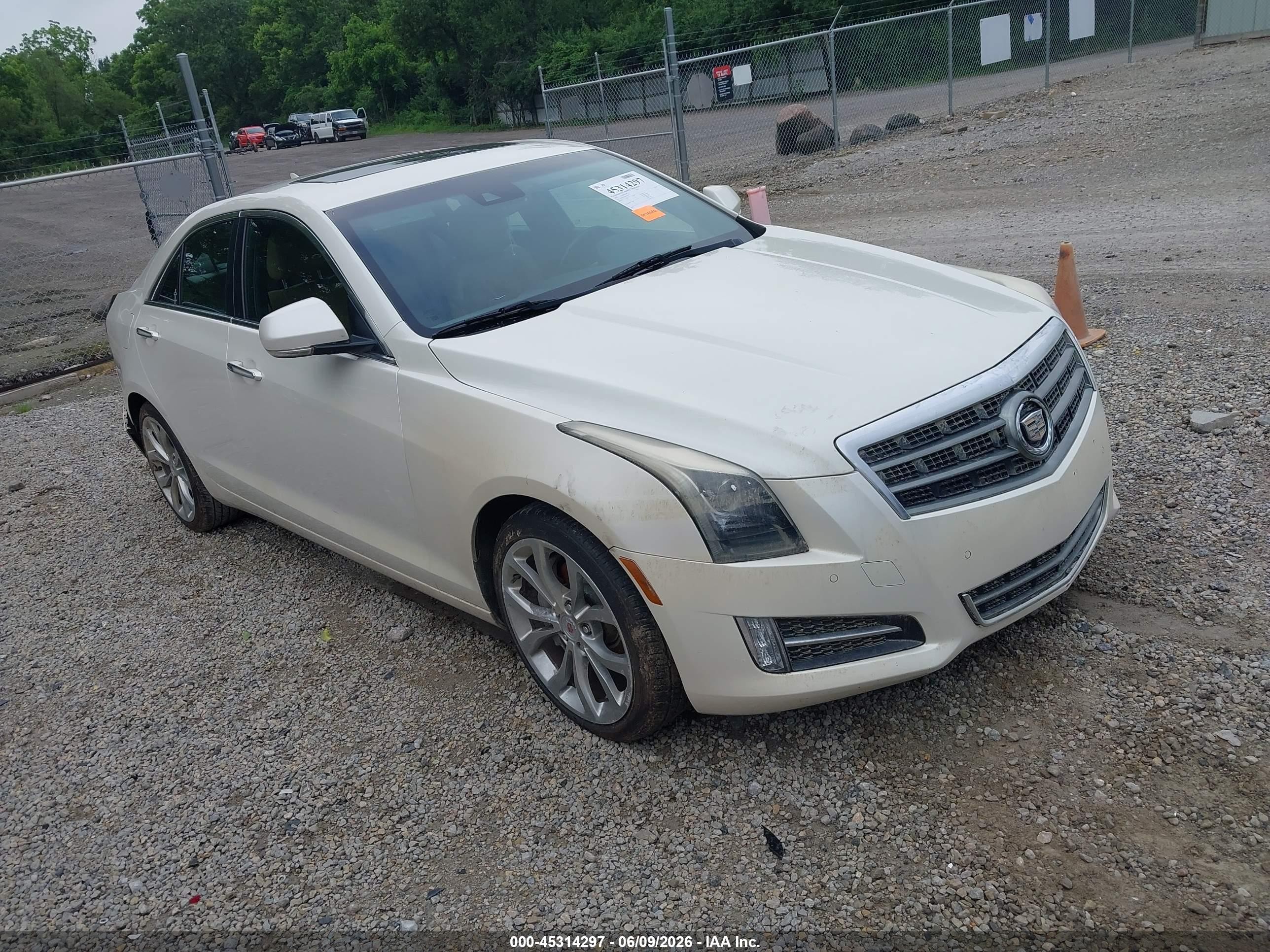2013 Cadillac Ats Performance White vin: 1G6AJ5SX5D0152969