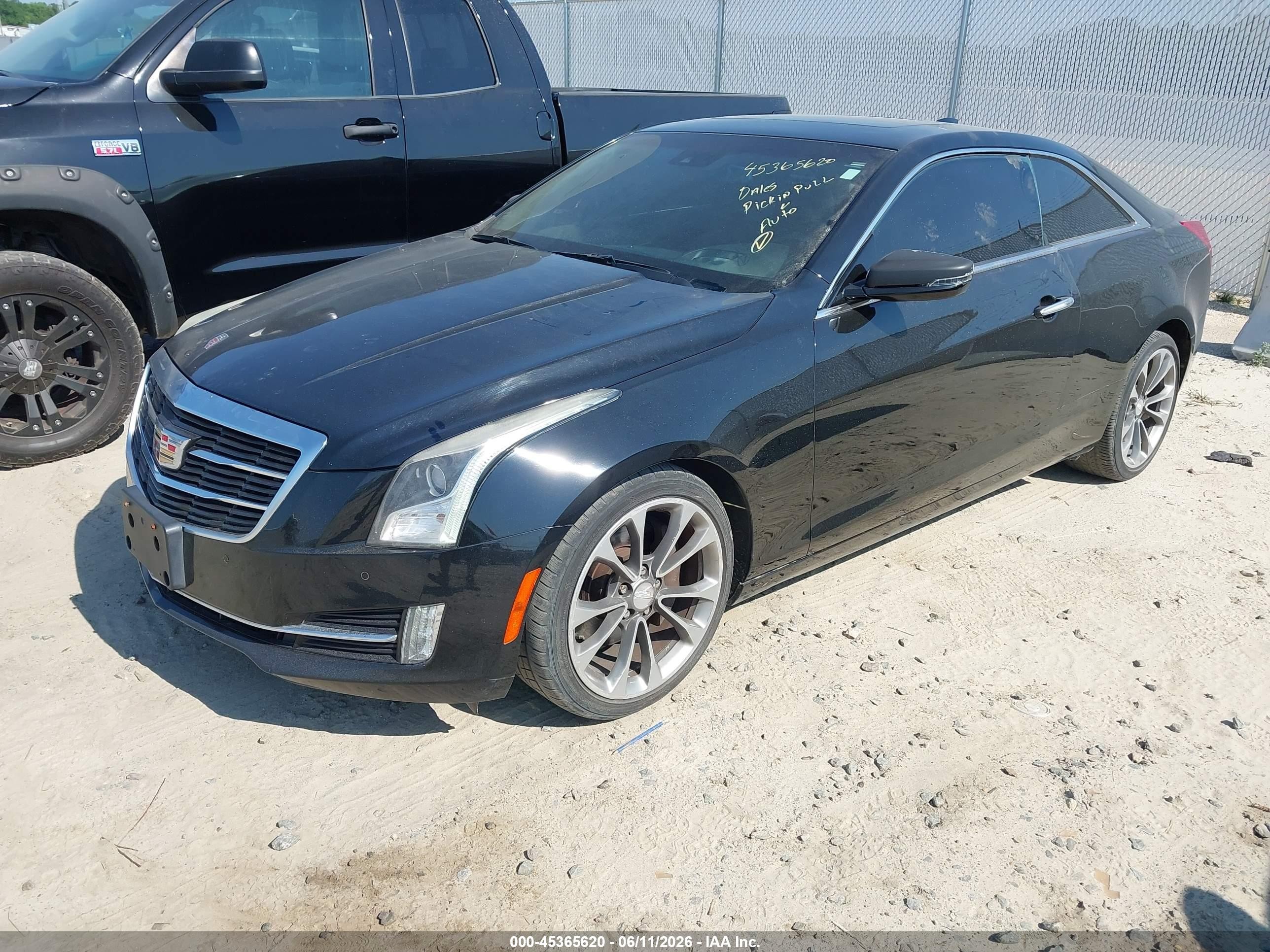 2016 Cadillac Ats Premium Collection Black vin: 1G6AL1RX6G0101638