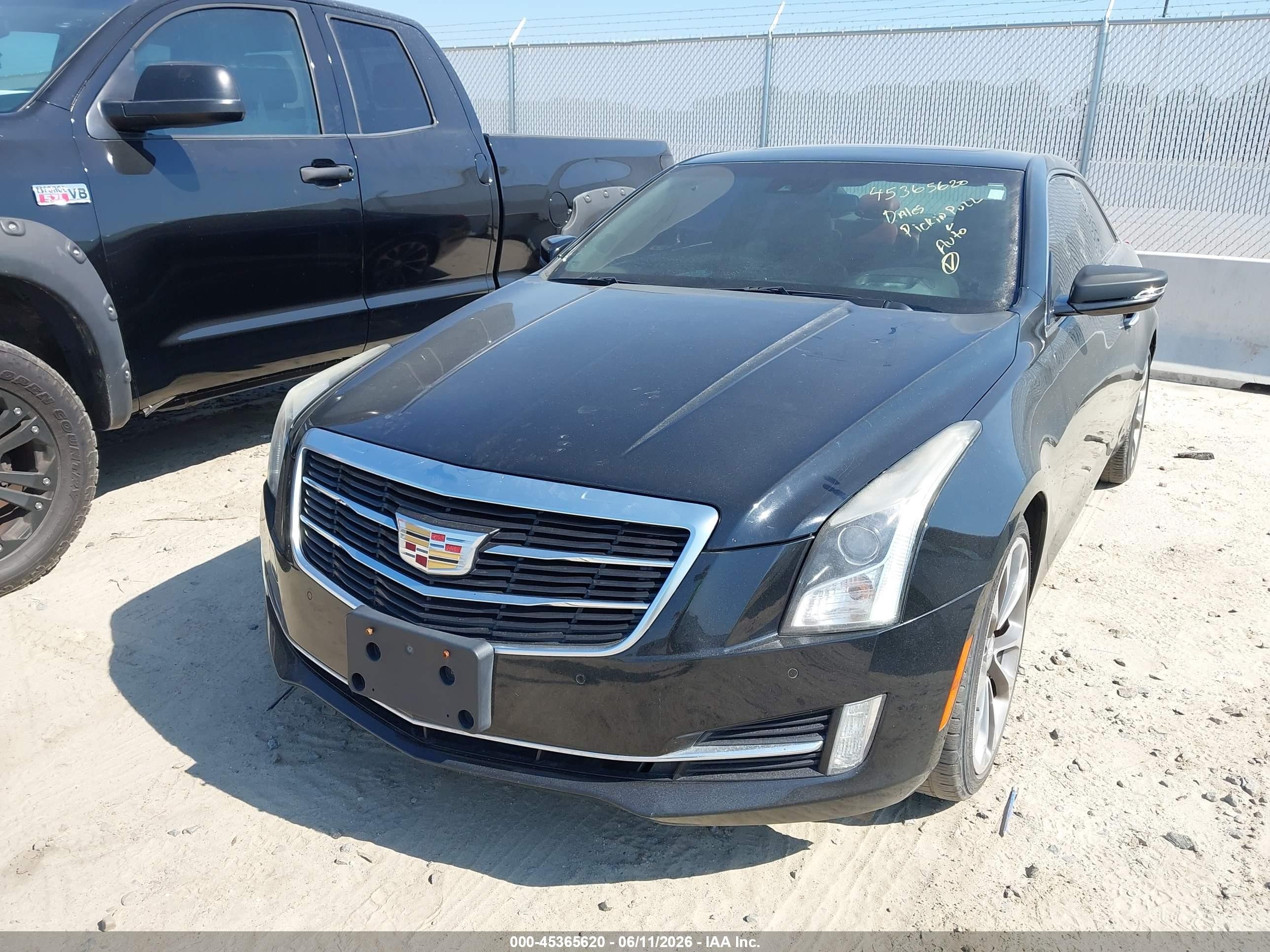 2016 Cadillac Ats Premium Collection Black vin: 1G6AL1RX6G0101638