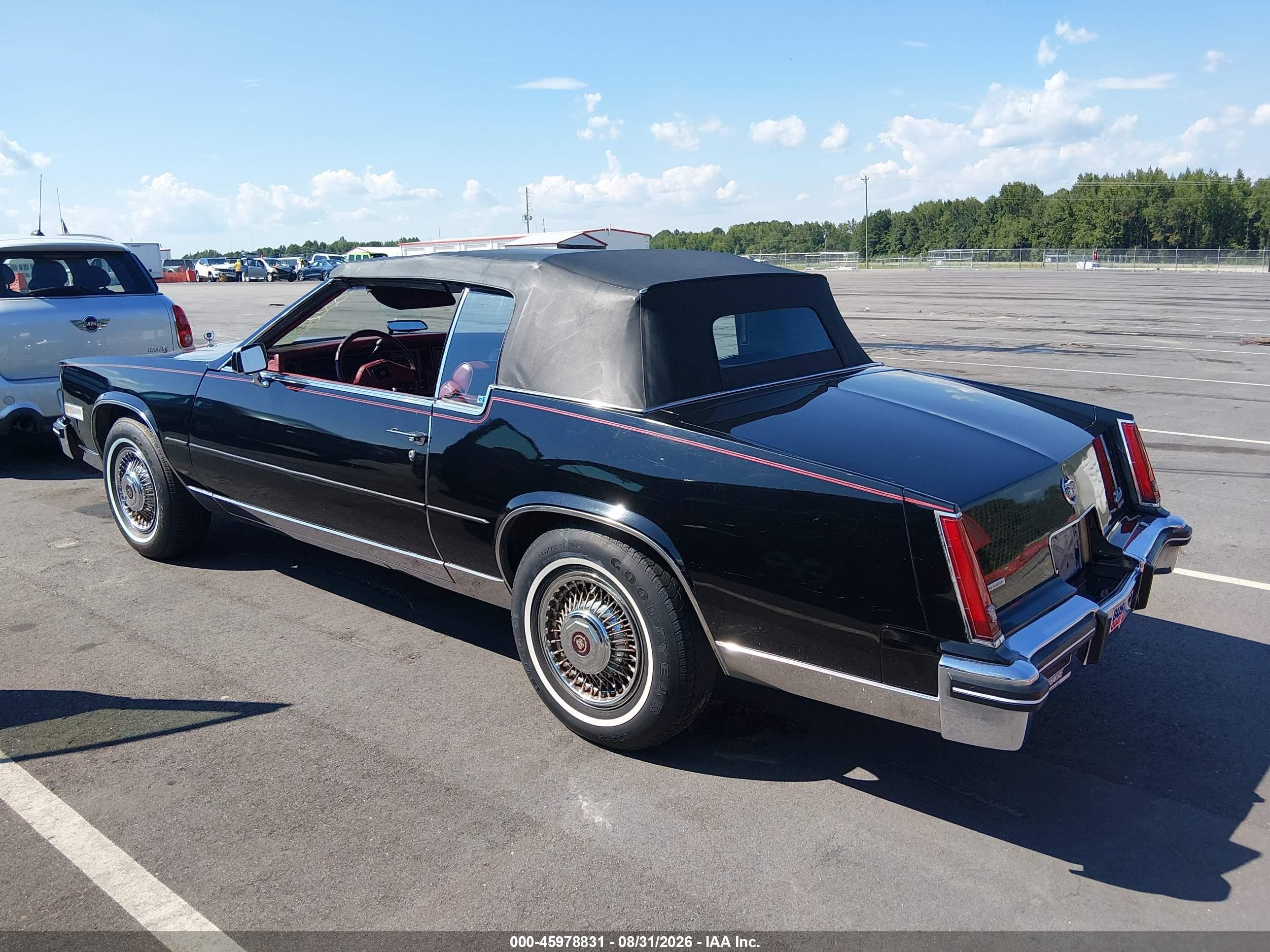 1984 Cadillac Eldorado Black vin: 1G6AL578XEE640508