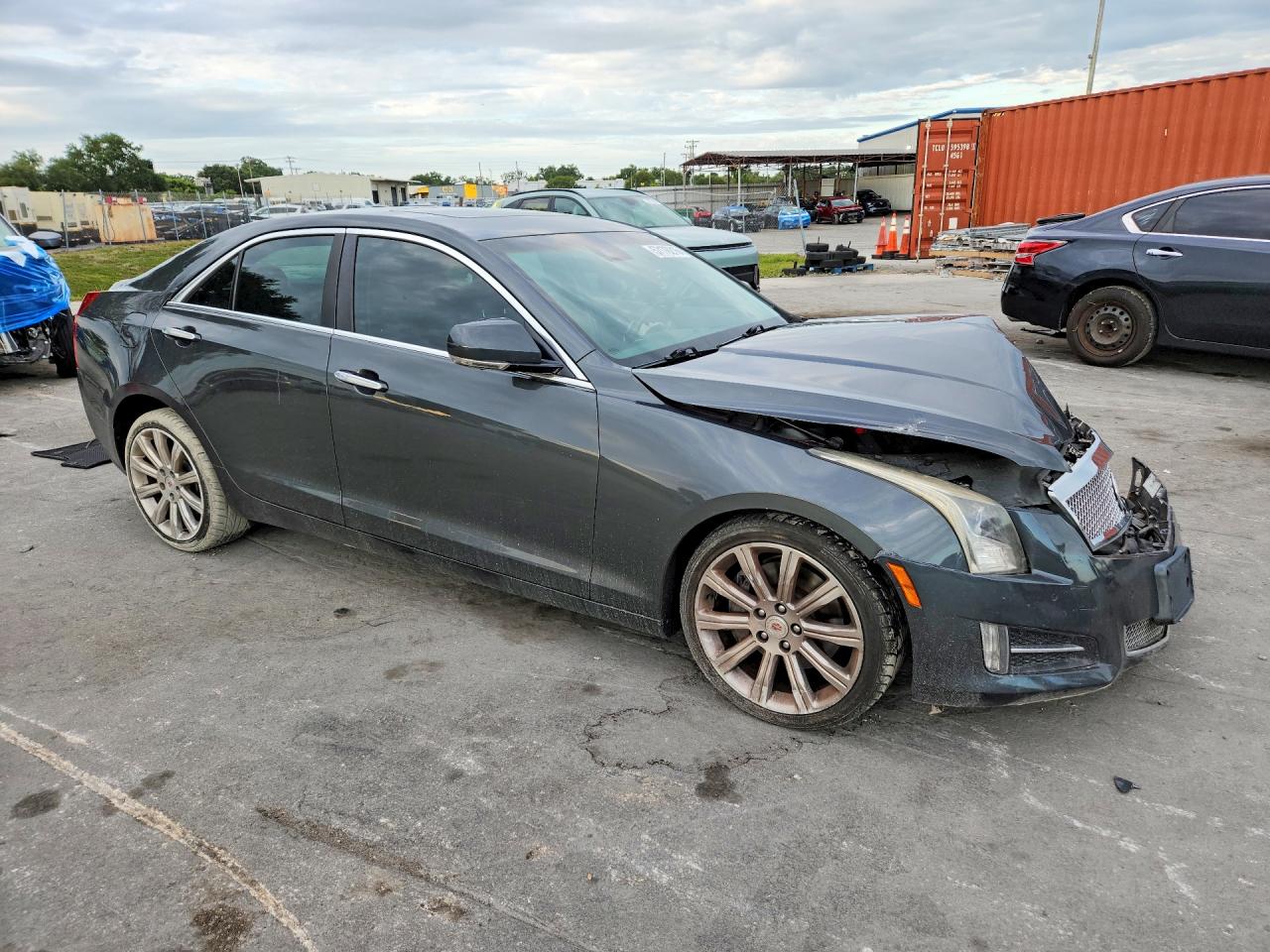 2014 Cadillac Ats Premium Charcoal vin: 1G6AL5S34E0142636