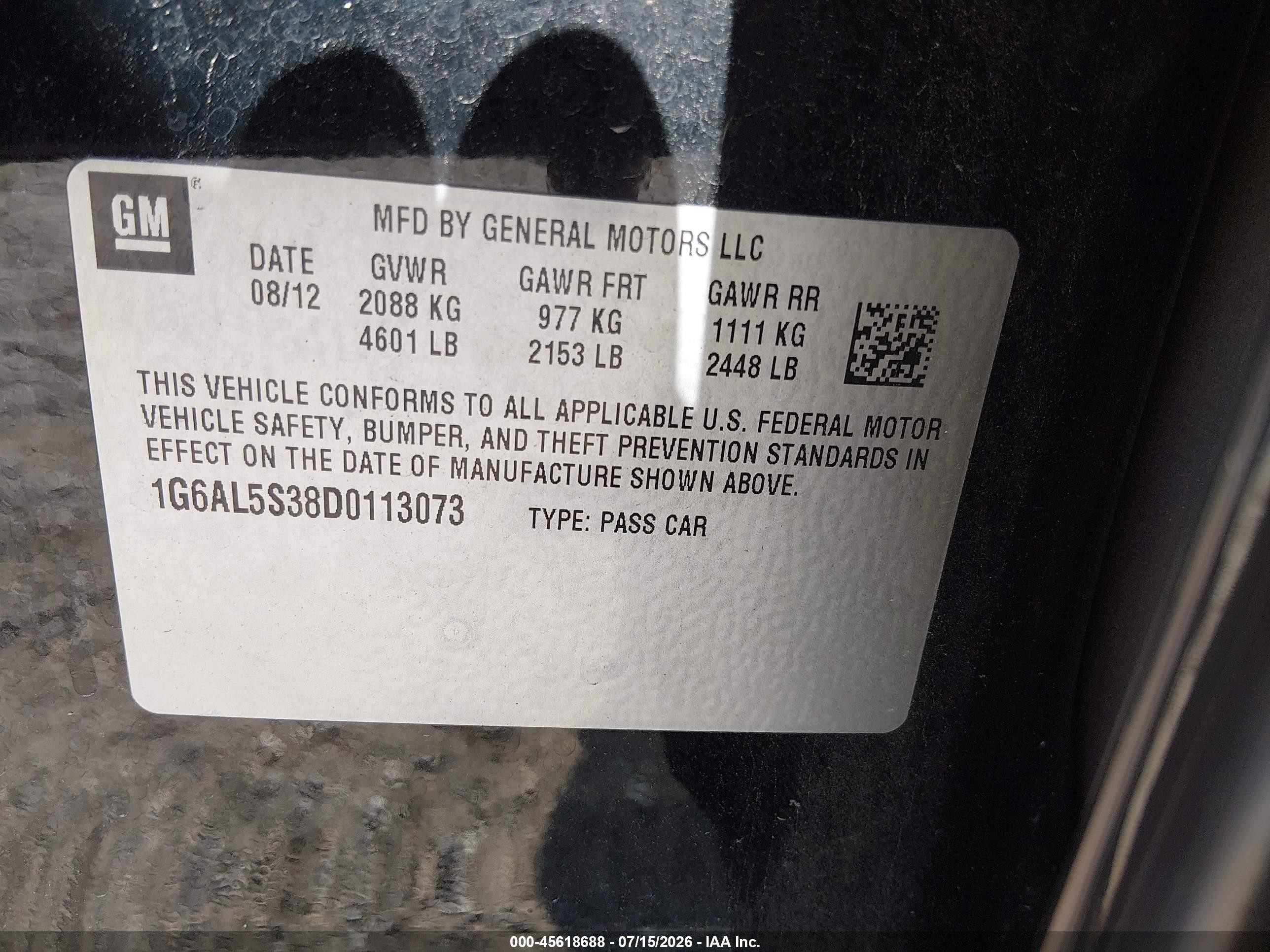 2013 Cadillac Ats Premium Black vin: 1G6AL5S38D0113073
