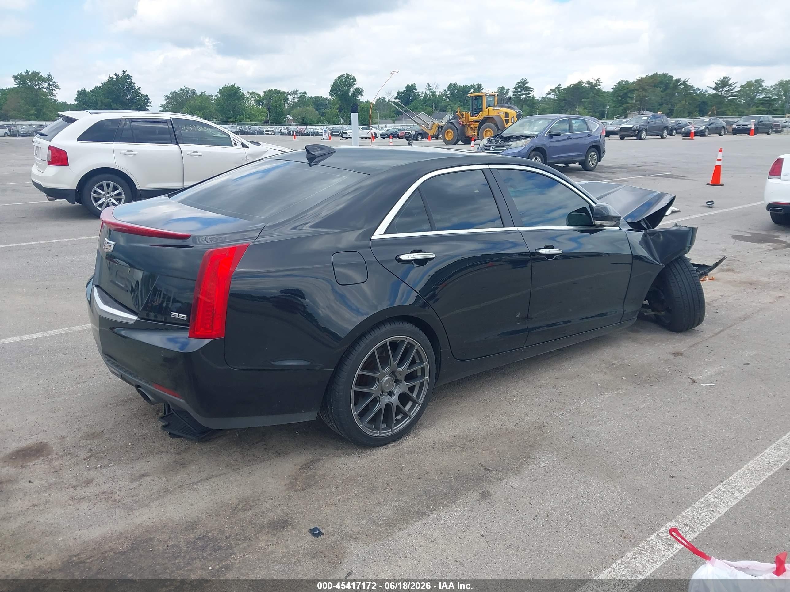 2015 Cadillac Ats Premium Черный vin: 1G6AL5S38F0122651