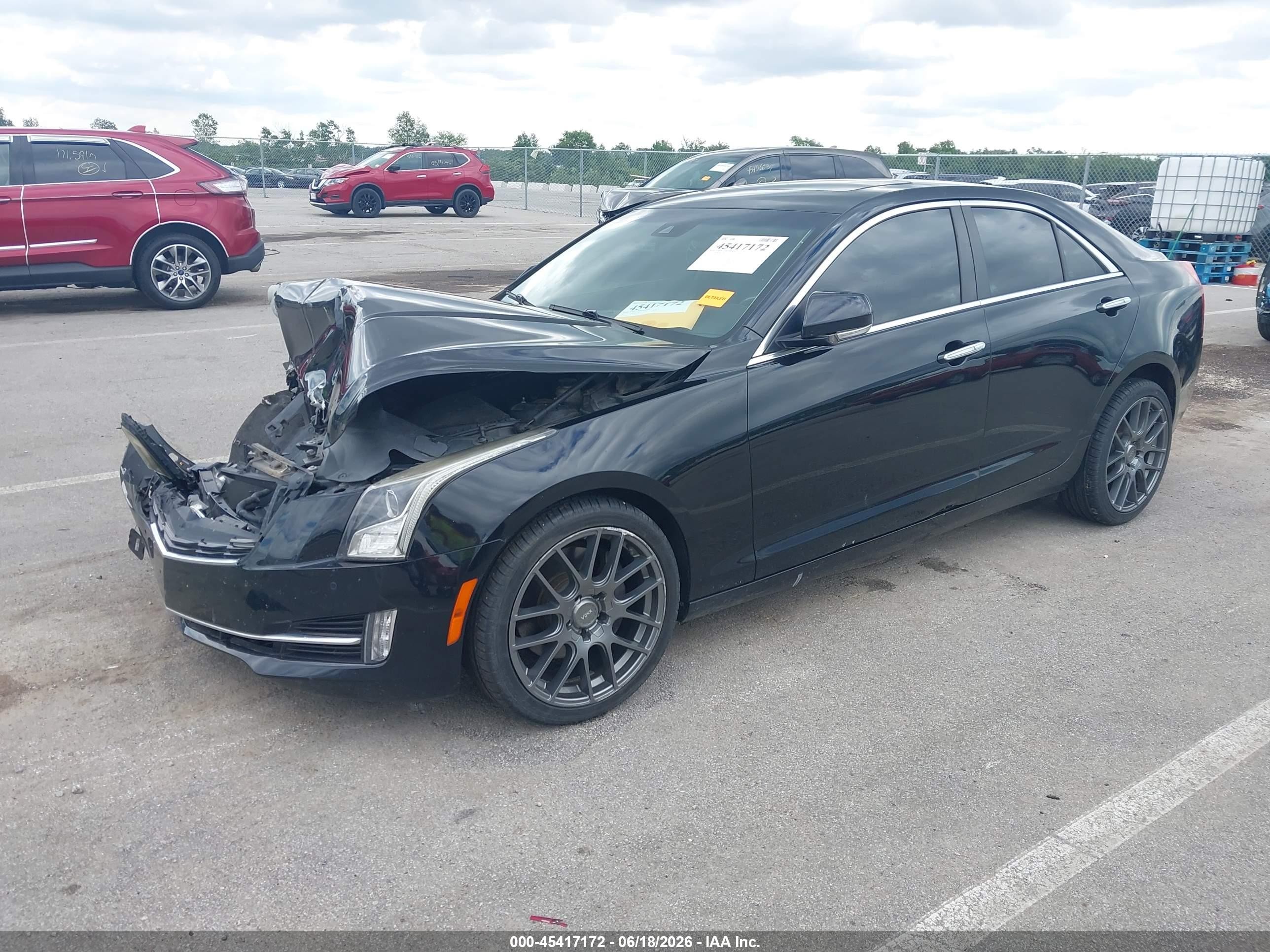 2015 Cadillac Ats Premium Черный vin: 1G6AL5S38F0122651