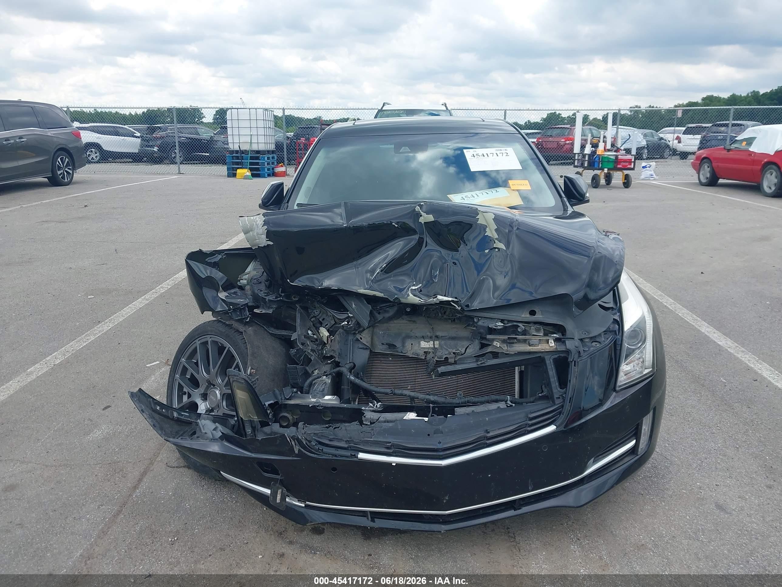 2015 Cadillac Ats Premium Черный vin: 1G6AL5S38F0122651