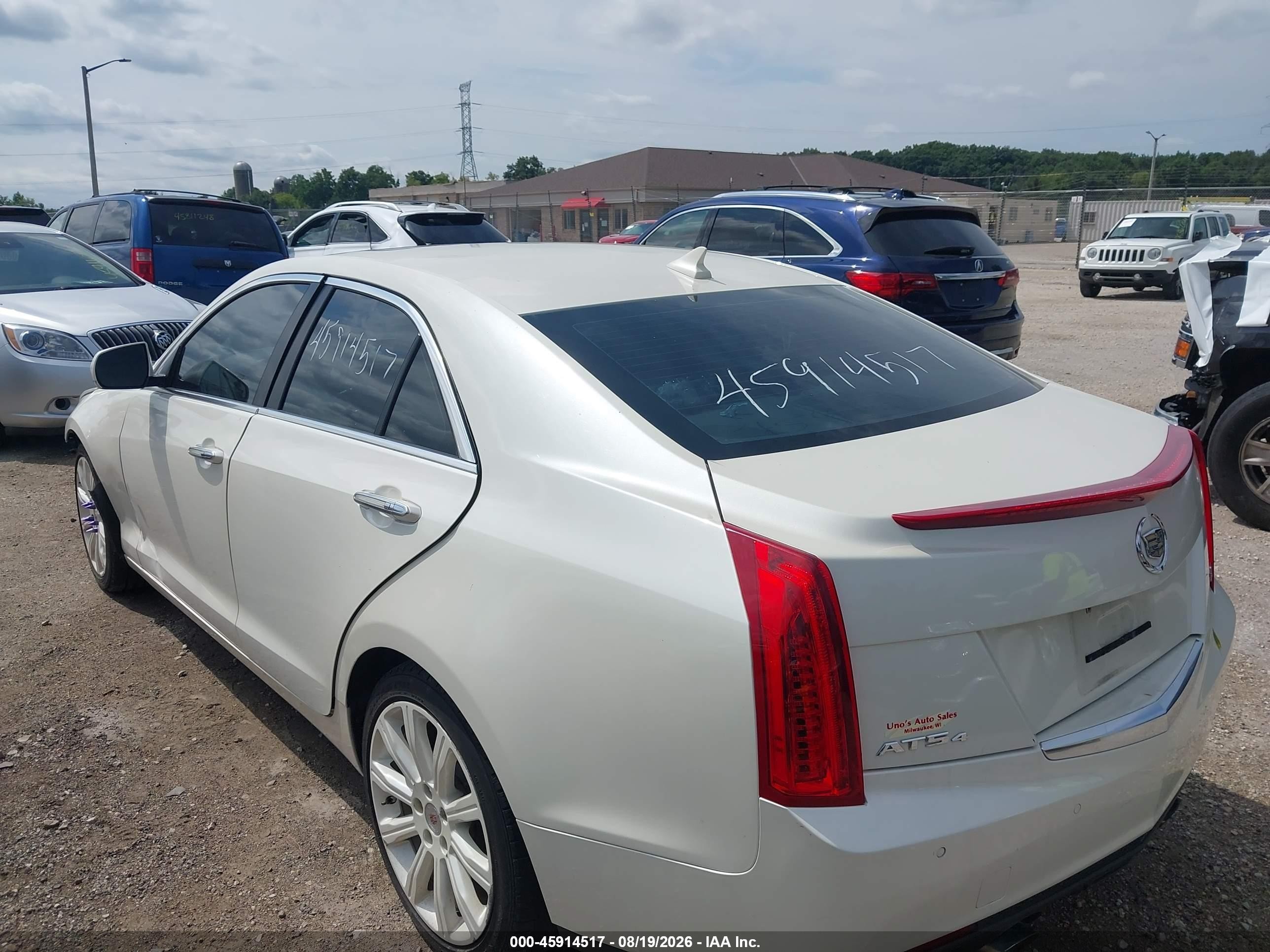 2013 Cadillac Ats Premium Белый vin: 1G6AL5S39D0125670