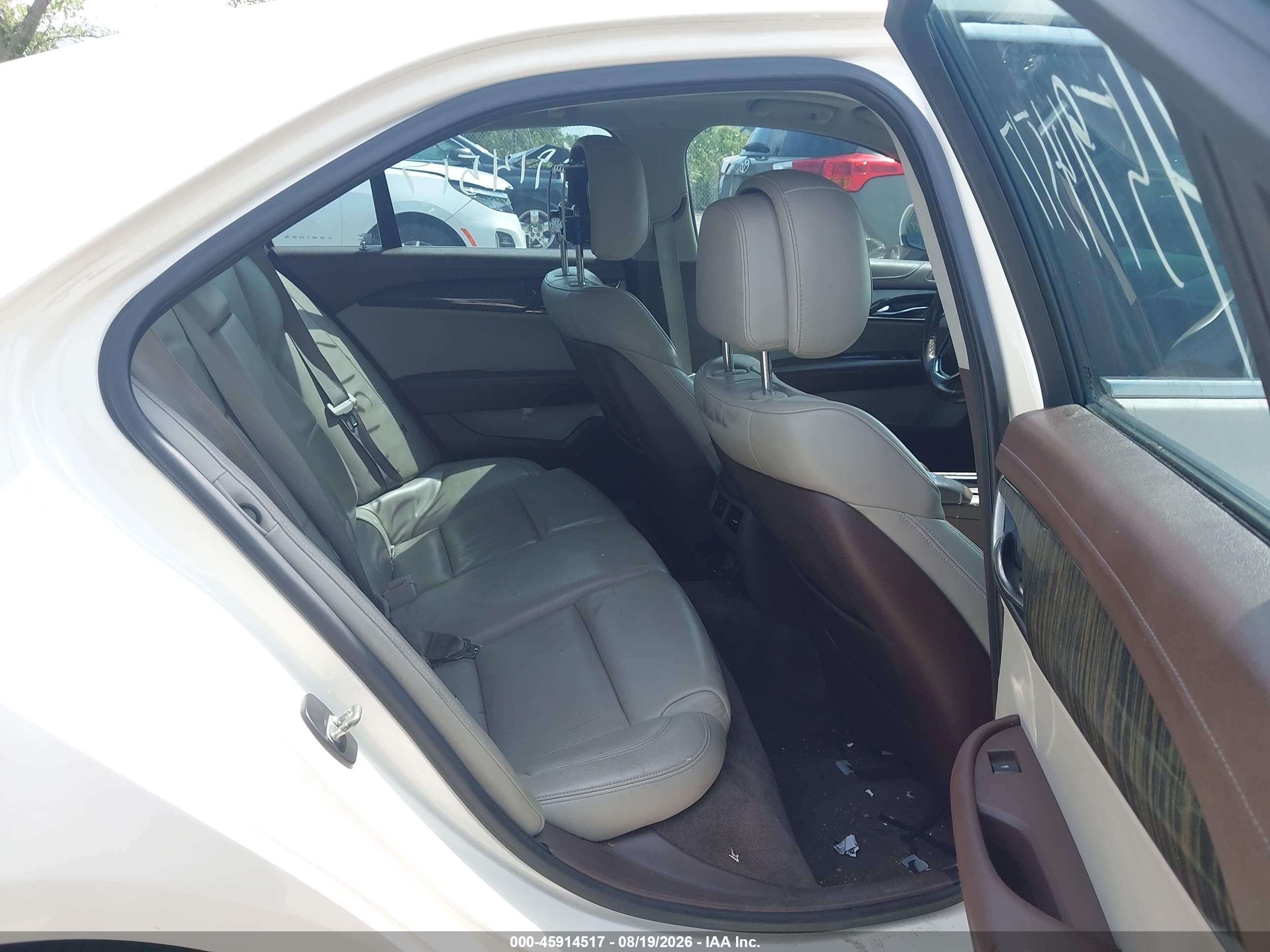 2013 Cadillac Ats Premium Белый vin: 1G6AL5S39D0125670