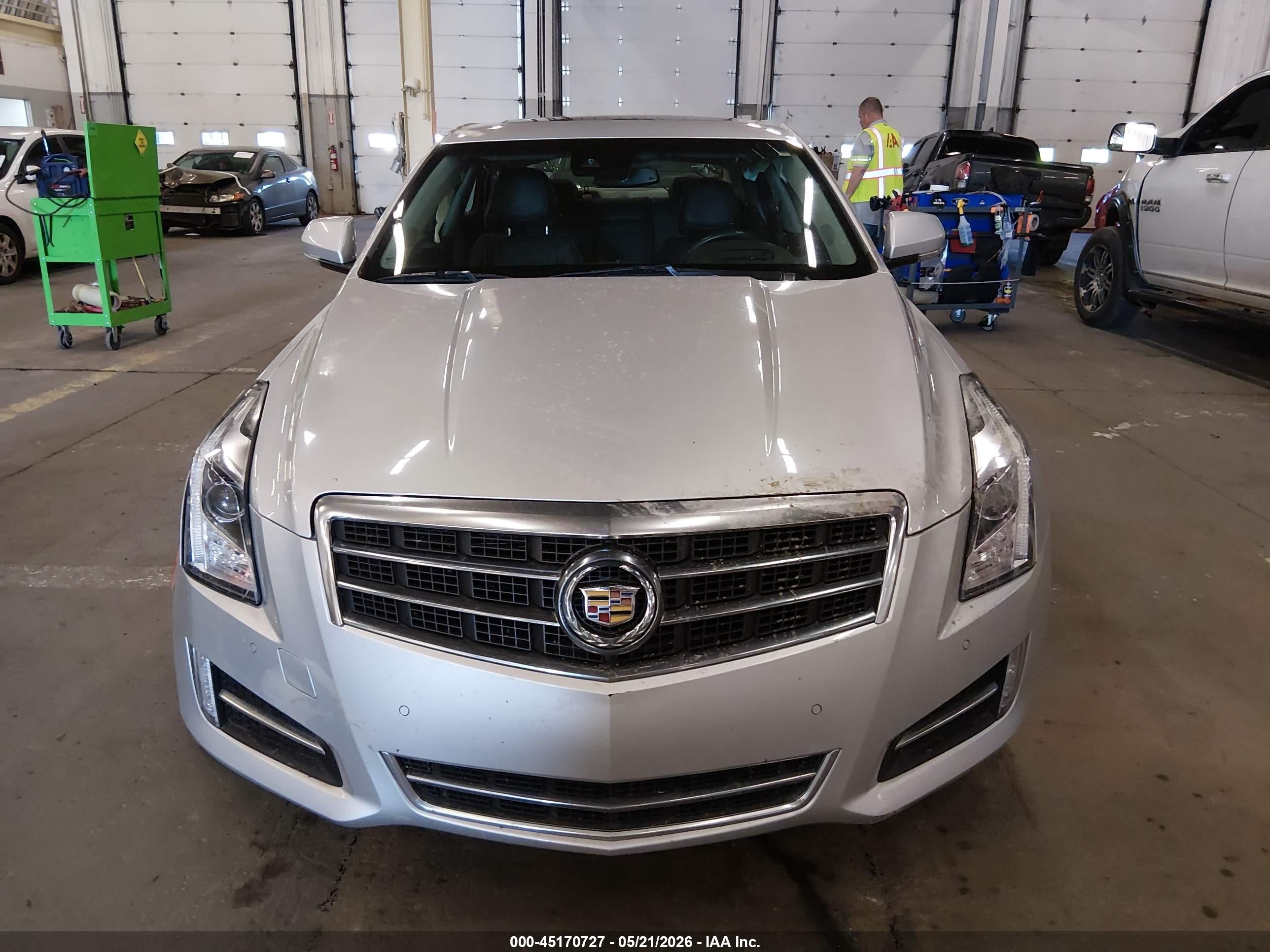 2014 Cadillac Ats Premium Silver vin: 1G6AL5SX0E0169710