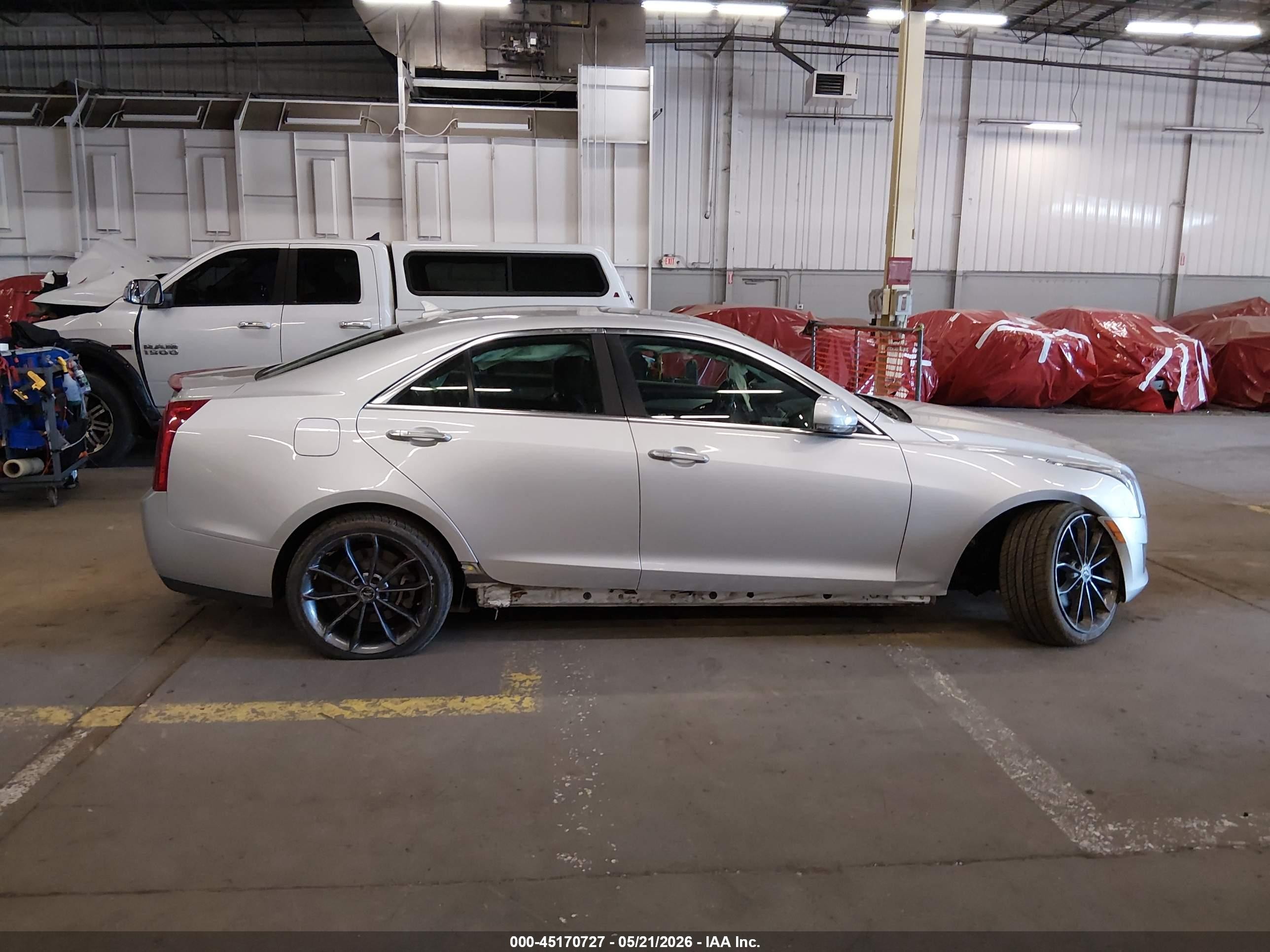 2014 Cadillac Ats Premium Silver vin: 1G6AL5SX0E0169710