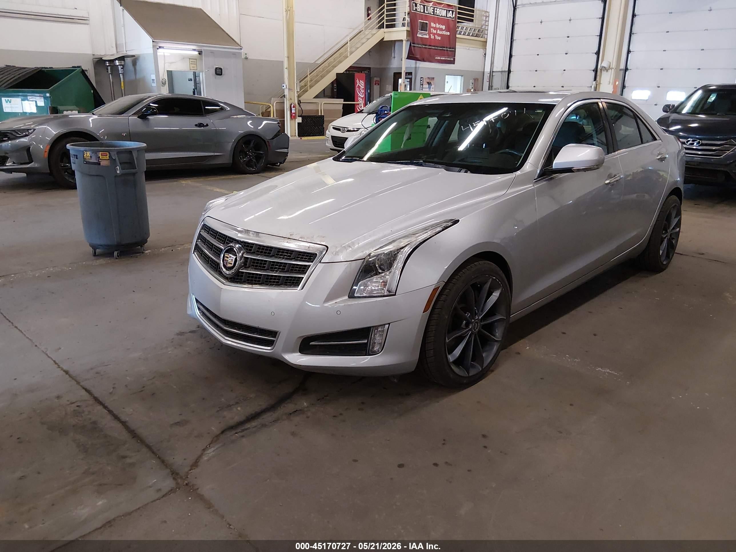 2014 Cadillac Ats Premium Silver vin: 1G6AL5SX0E0169710