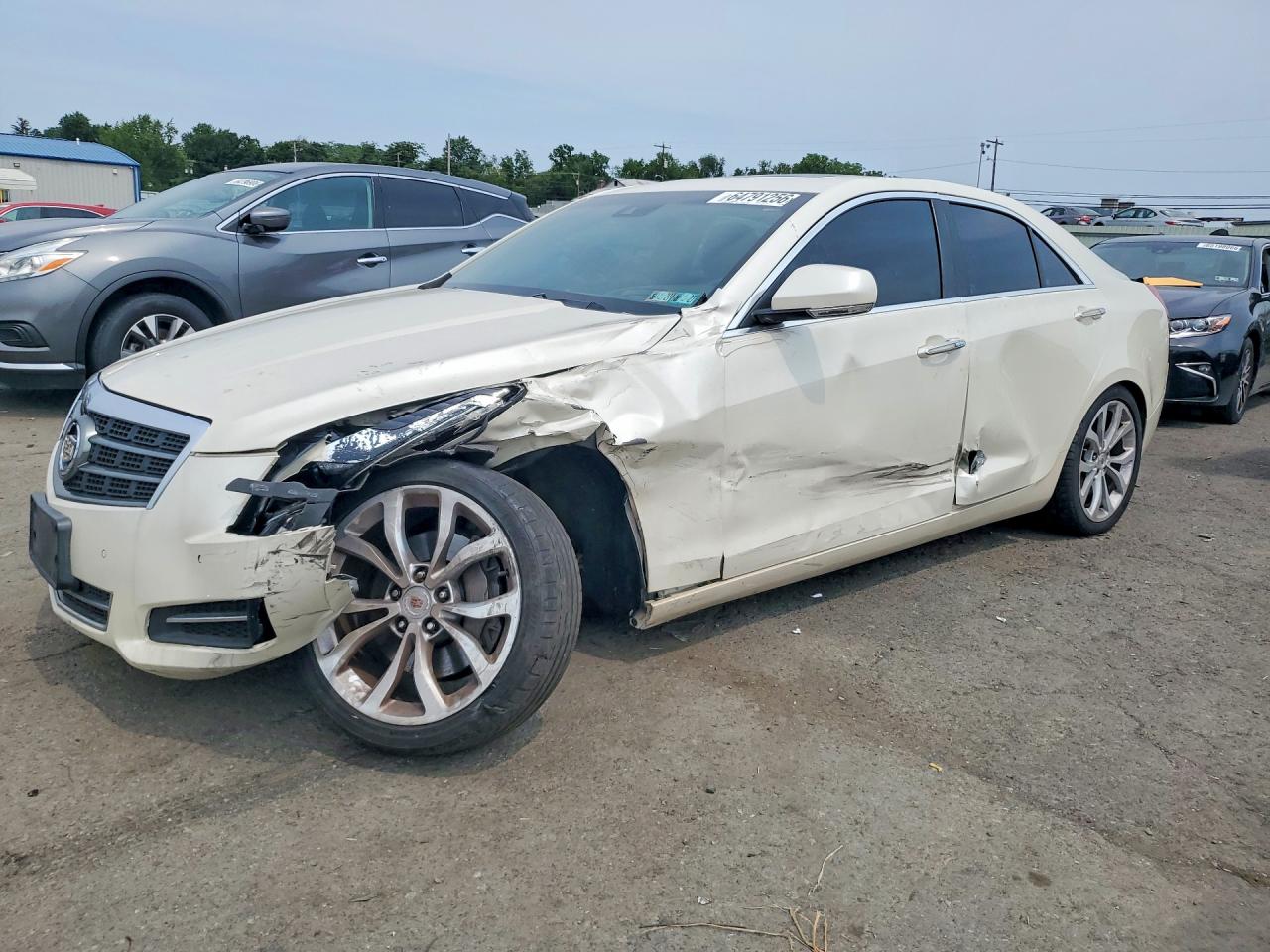 2013 Cadillac Ats Premium White vin: 1G6AL5SX4D0140919