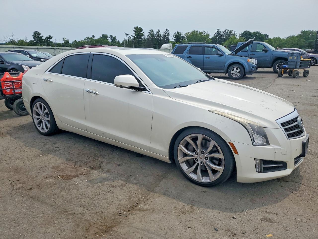 2013 Cadillac Ats Premium White vin: 1G6AL5SX4D0140919