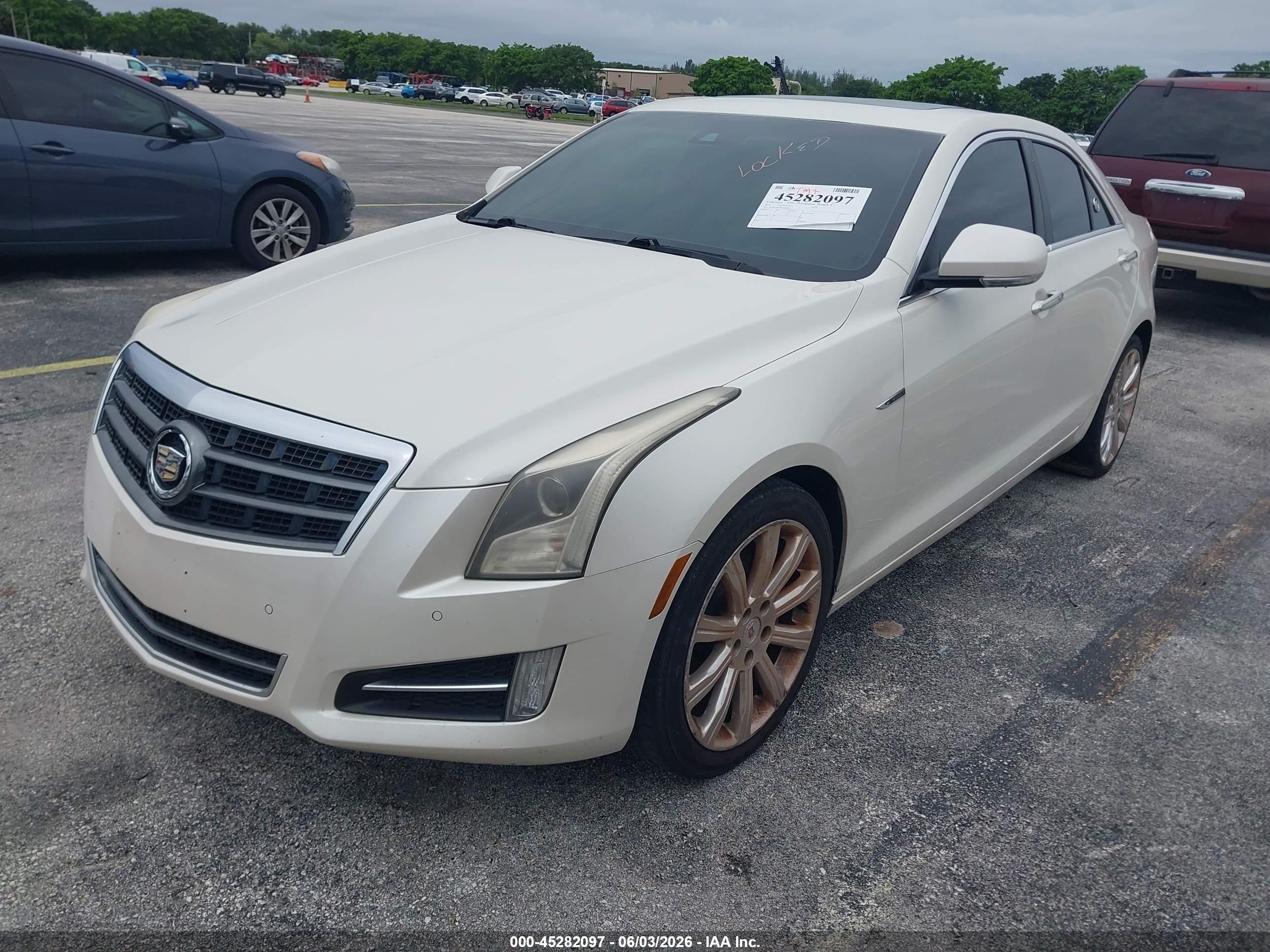 2014 Cadillac Ats Premium White vin: 1G6AL5SX4E0116640
