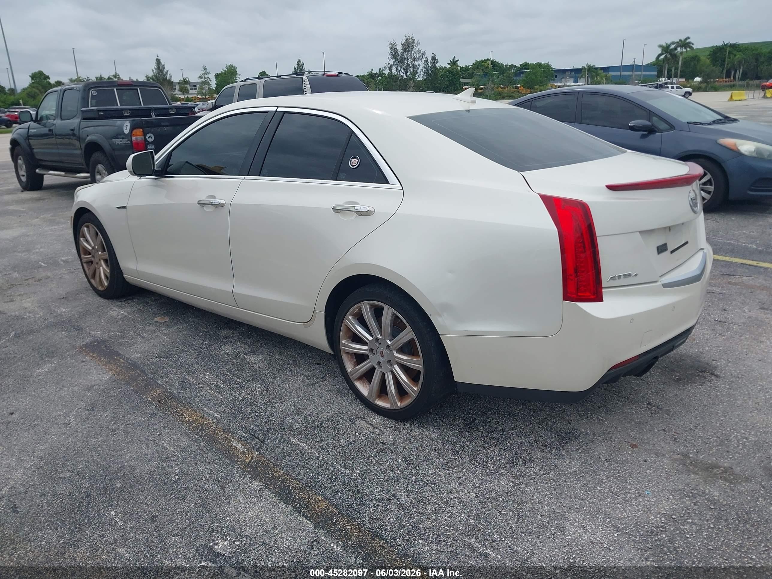 2014 Cadillac Ats Premium White vin: 1G6AL5SX4E0116640