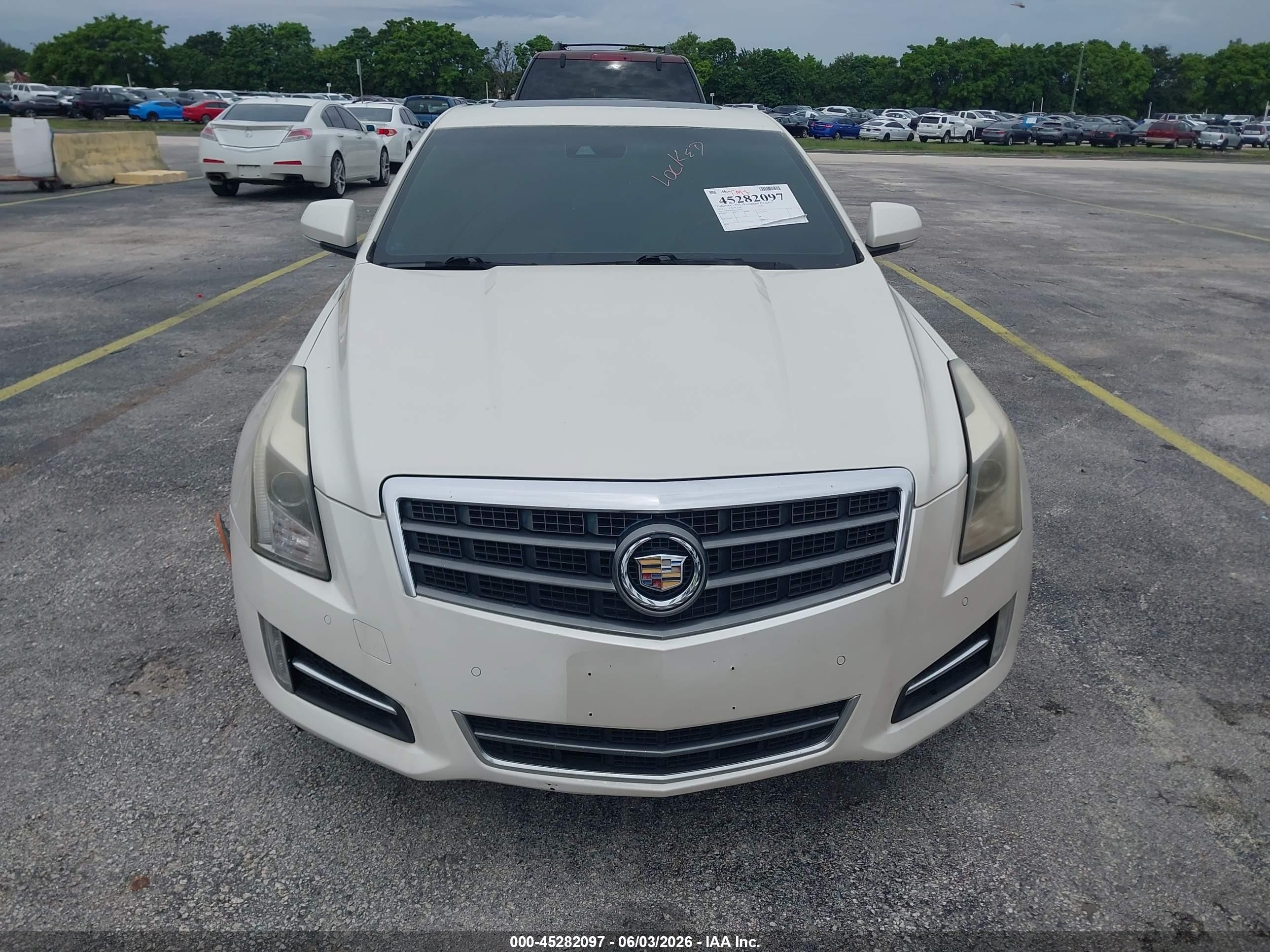 2014 Cadillac Ats Premium White vin: 1G6AL5SX4E0116640