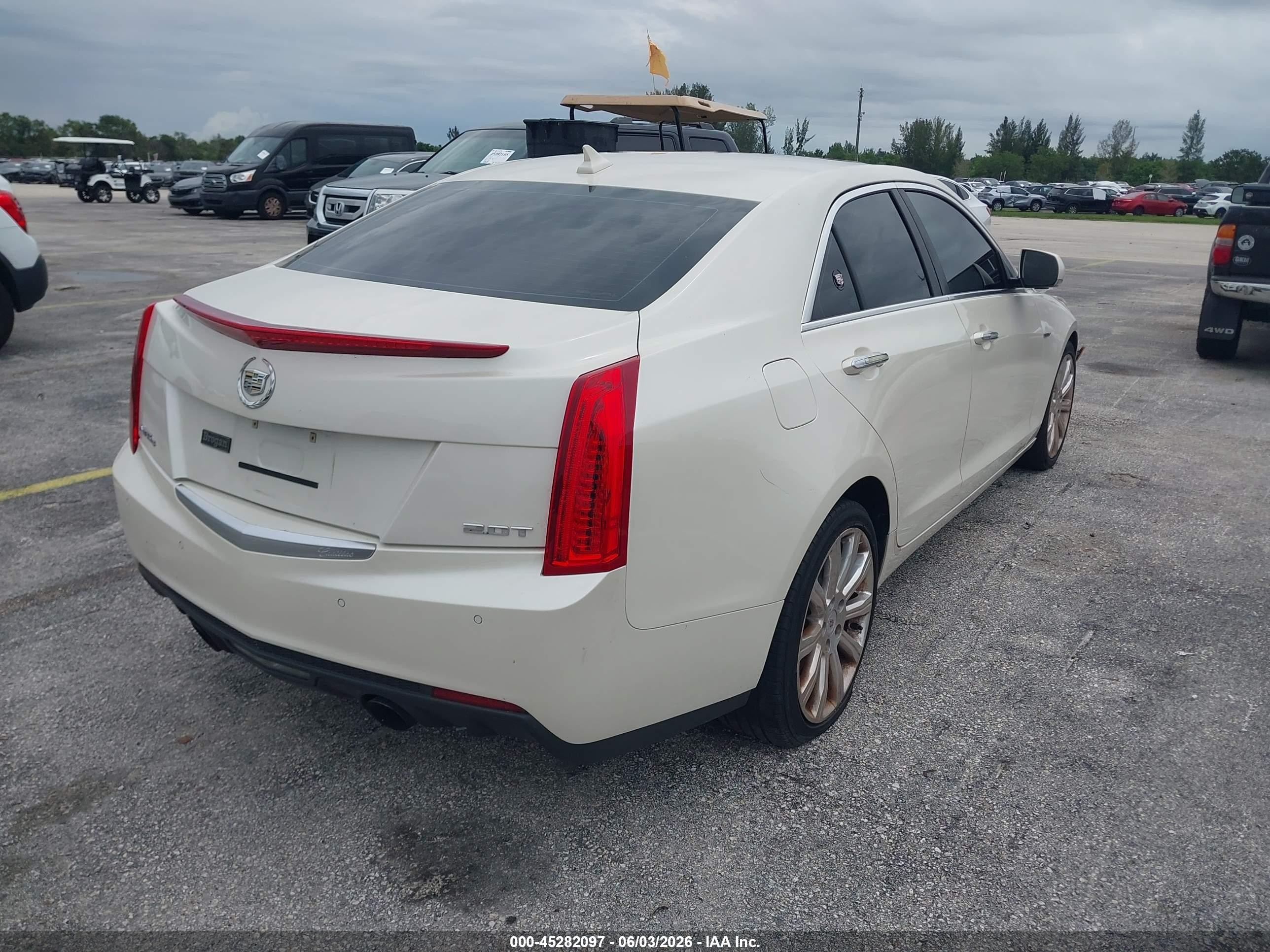 2014 Cadillac Ats Premium White vin: 1G6AL5SX4E0116640