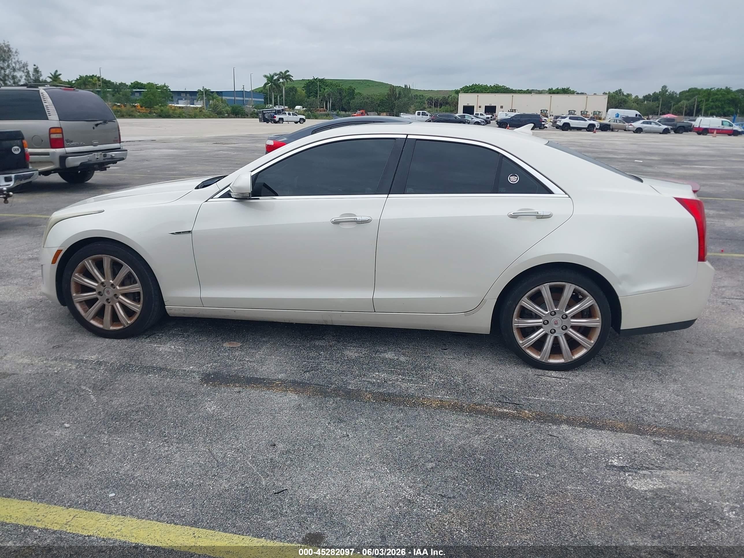 2014 Cadillac Ats Premium White vin: 1G6AL5SX4E0116640