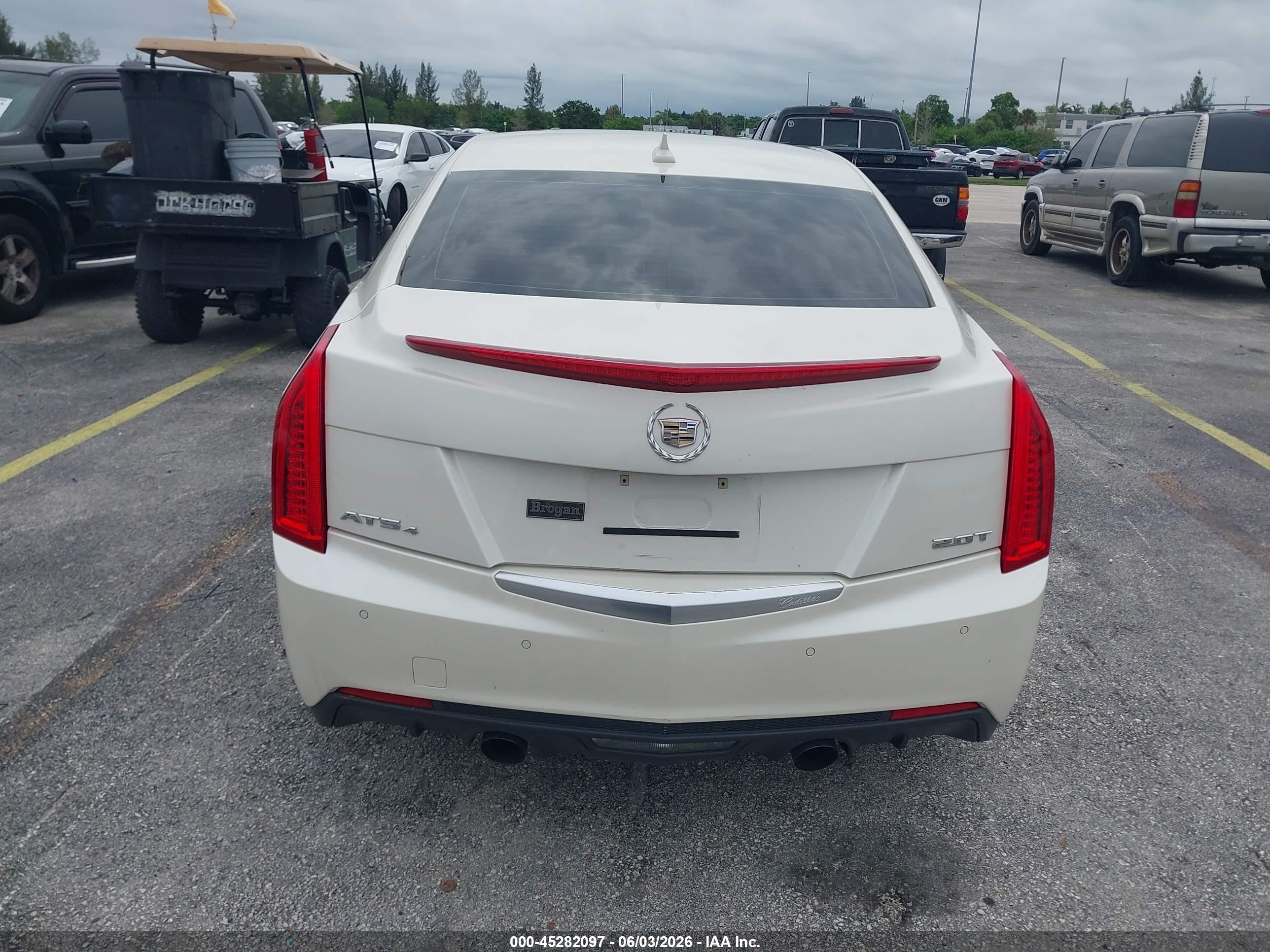 2014 Cadillac Ats Premium White vin: 1G6AL5SX4E0116640