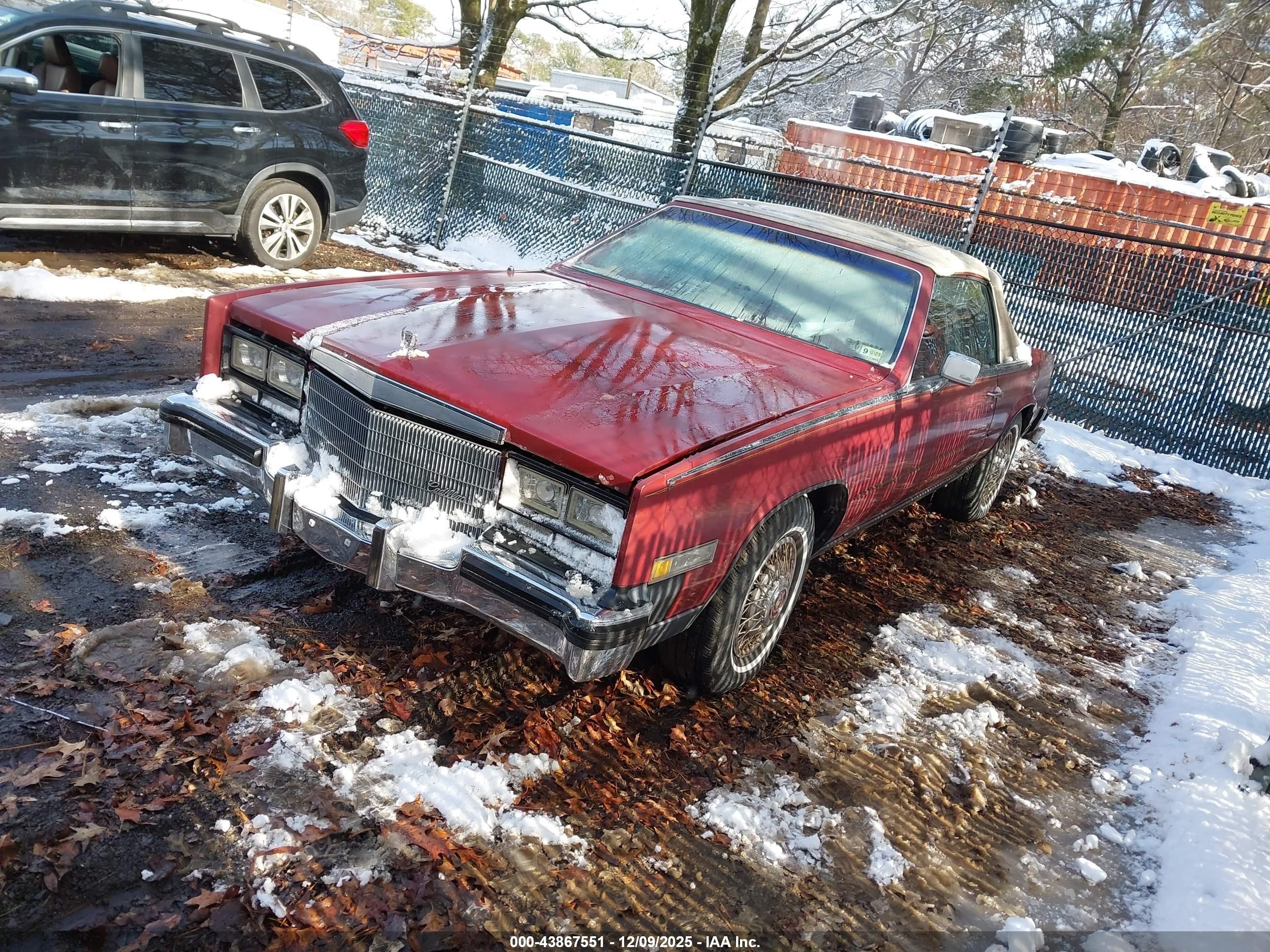 1984 Cadillac Eldorado Biarritz Красный vin: 1G6AL6789EE650565