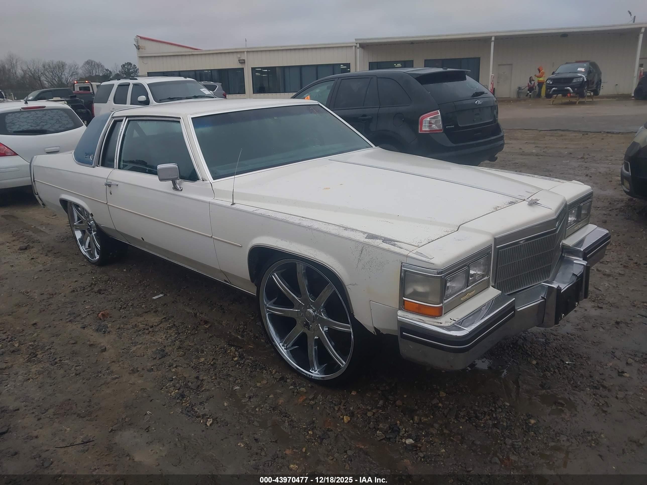 1984 Cadillac Deville   White vin: 1G6AM4783E9125835