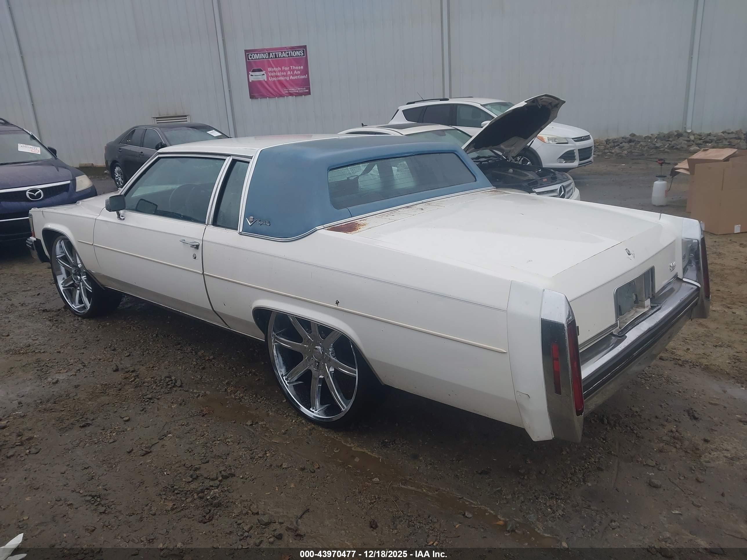 1984 Cadillac Deville   White vin: 1G6AM4783E9125835