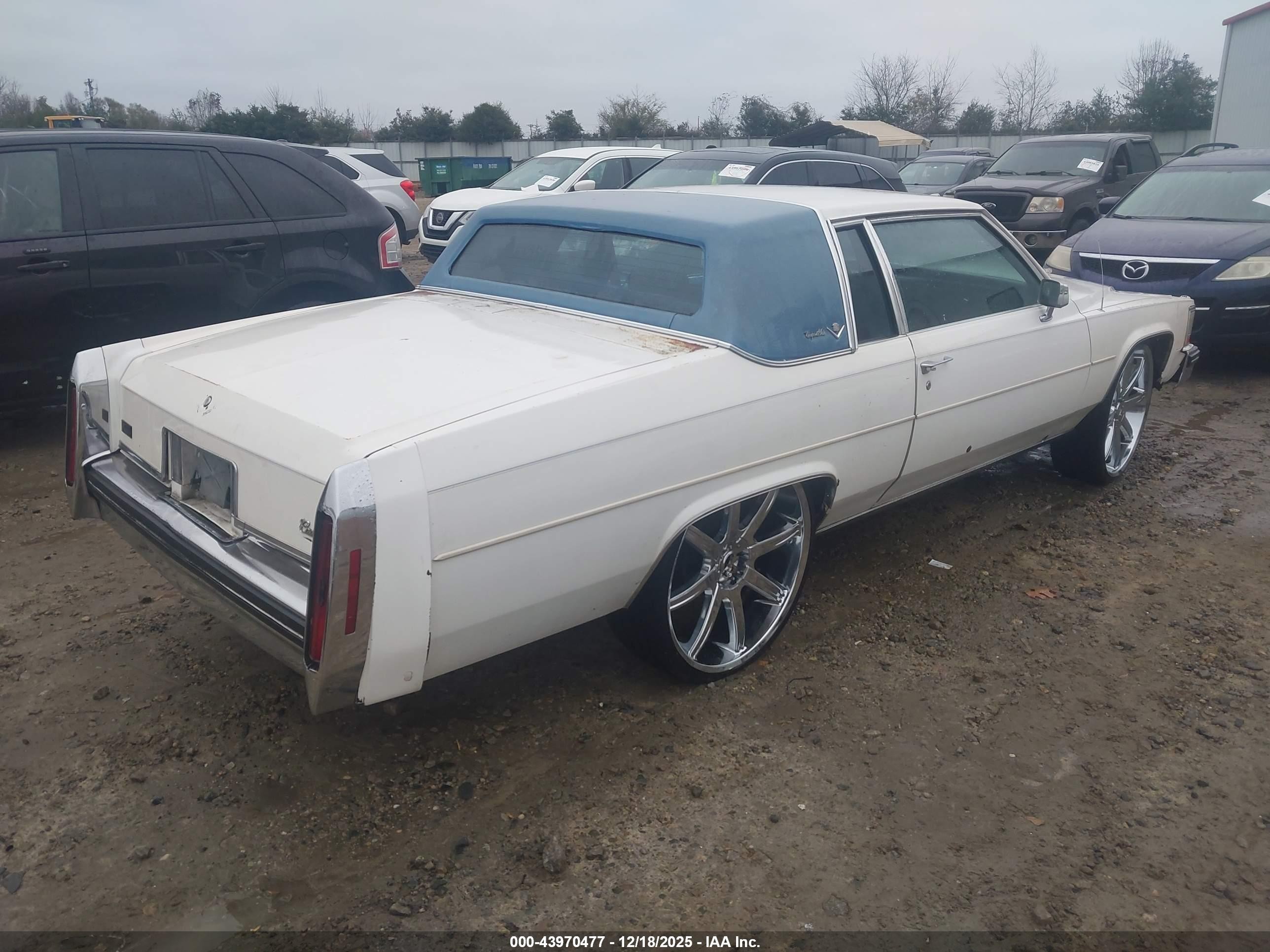 1984 Cadillac Deville   White vin: 1G6AM4783E9125835