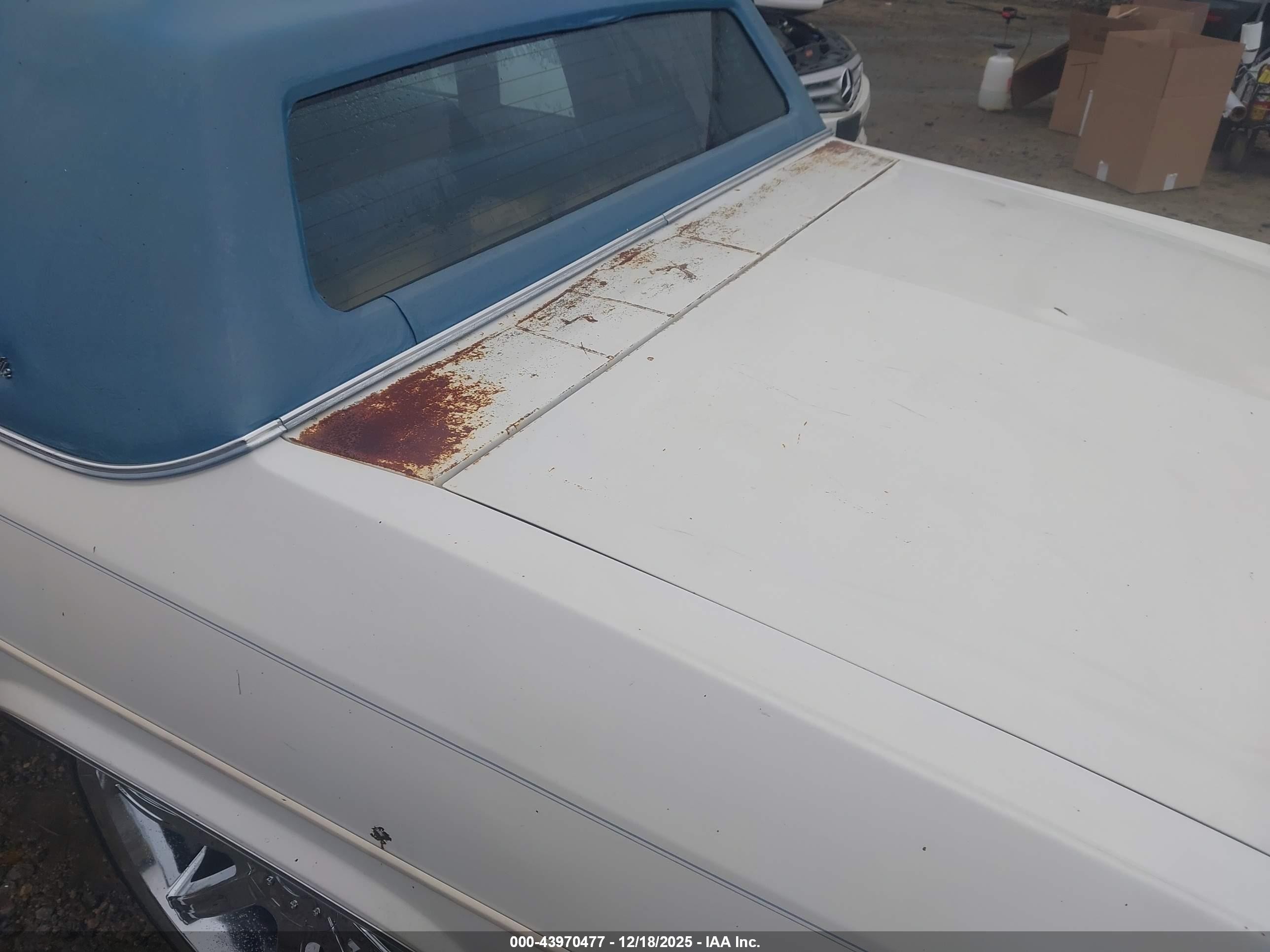 1984 Cadillac Deville   White vin: 1G6AM4783E9125835