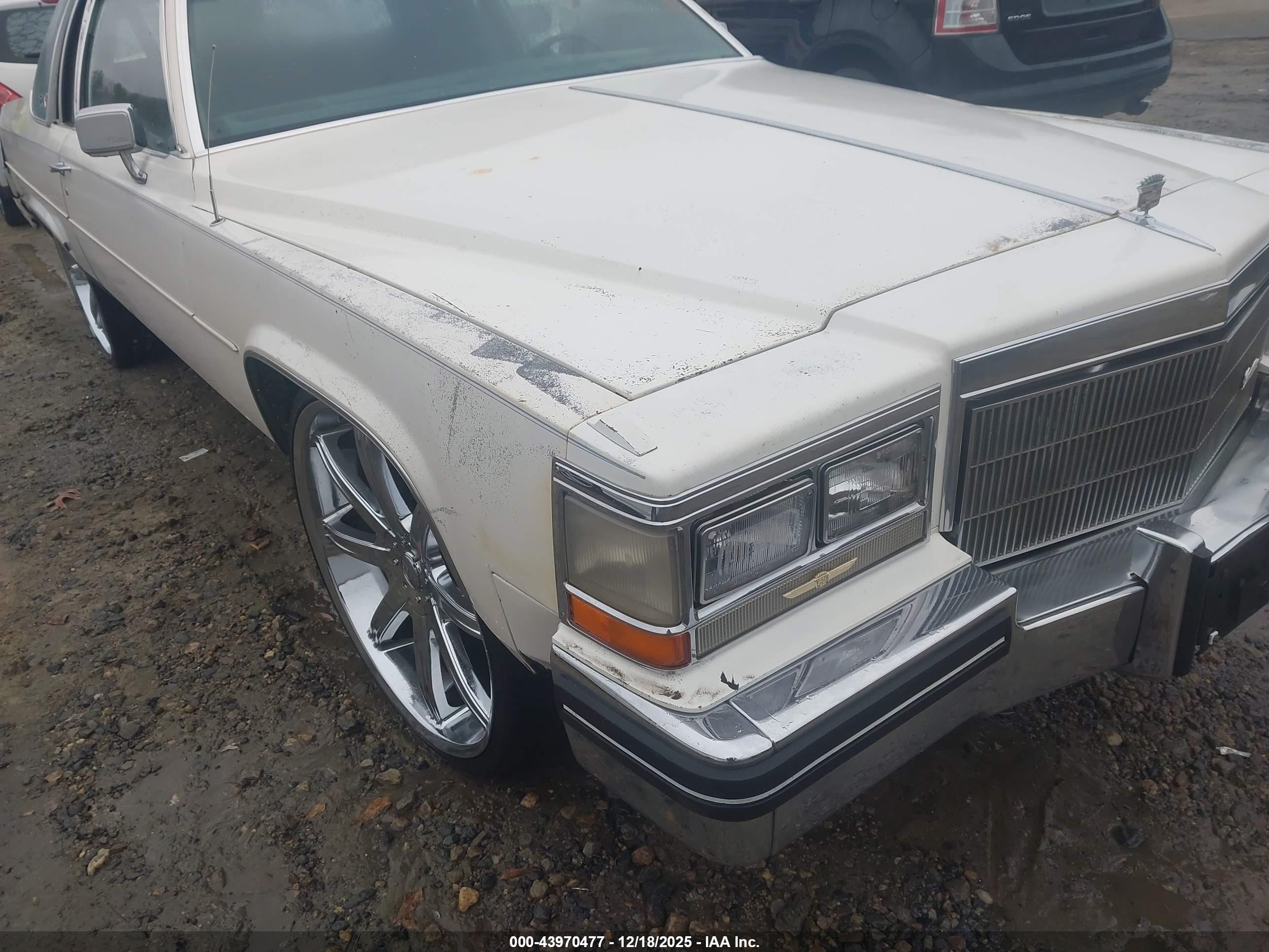 1984 Cadillac Deville   White vin: 1G6AM4783E9125835