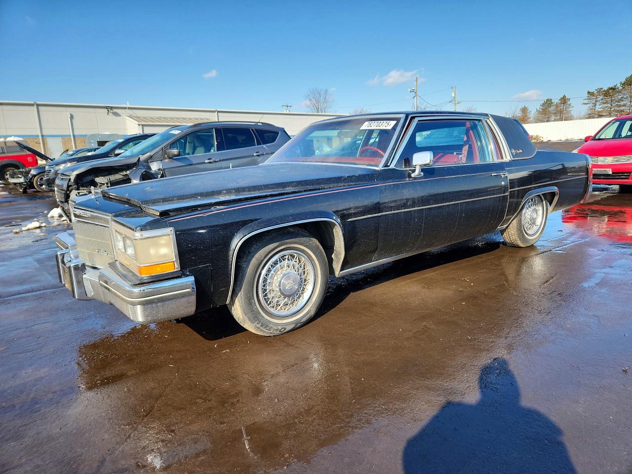 1984 Cadillac Deville Black vin: 1G6AM4787E9070662