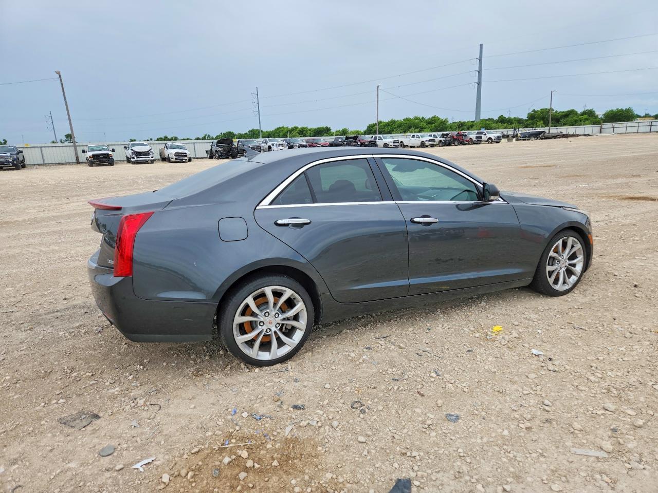 2014 Cadillac Ats Premium Gray vin: 1G6AM5S33E0189136