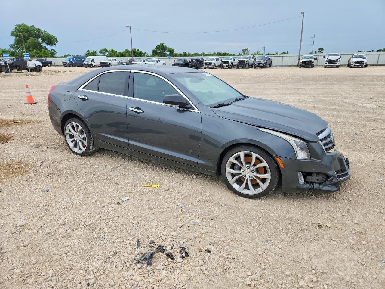2014 Cadillac Ats Premium Gray vin: 1G6AM5S33E0189136