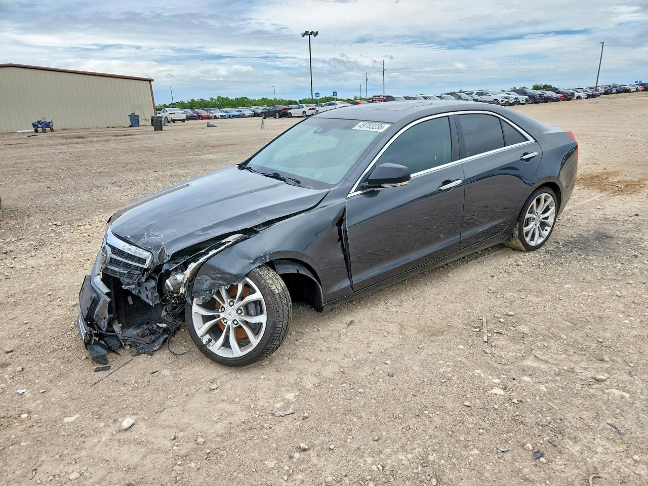 2014 Cadillac Ats Premium Gray vin: 1G6AM5S33E0189136