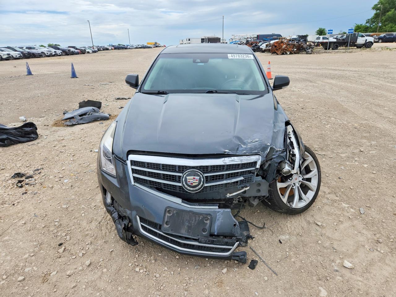 2014 Cadillac Ats Premium Gray vin: 1G6AM5S33E0189136