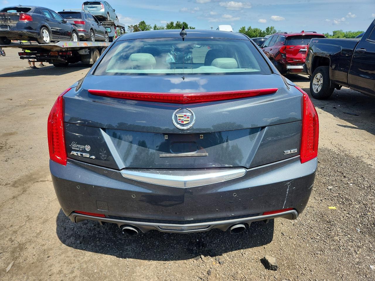 2014 Cadillac Ats Premium Gray vin: 1G6AM5S34E0119287