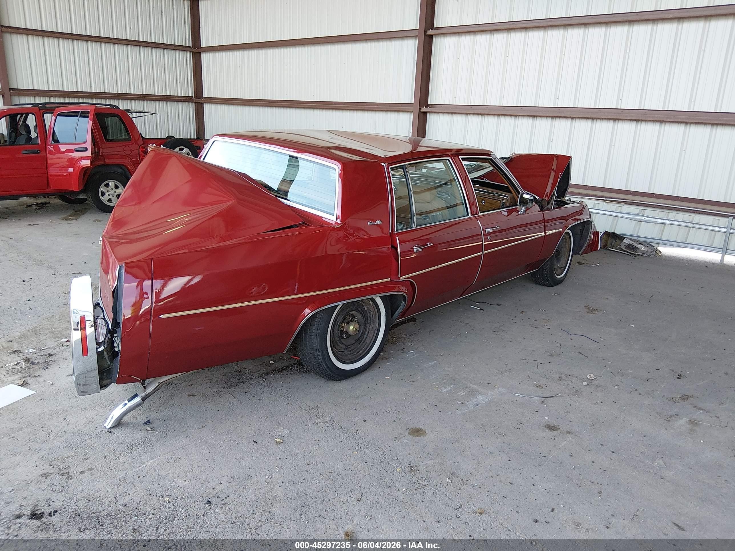 1984 Cadillac Deville   Red vin: 1G6AM6981E9144537