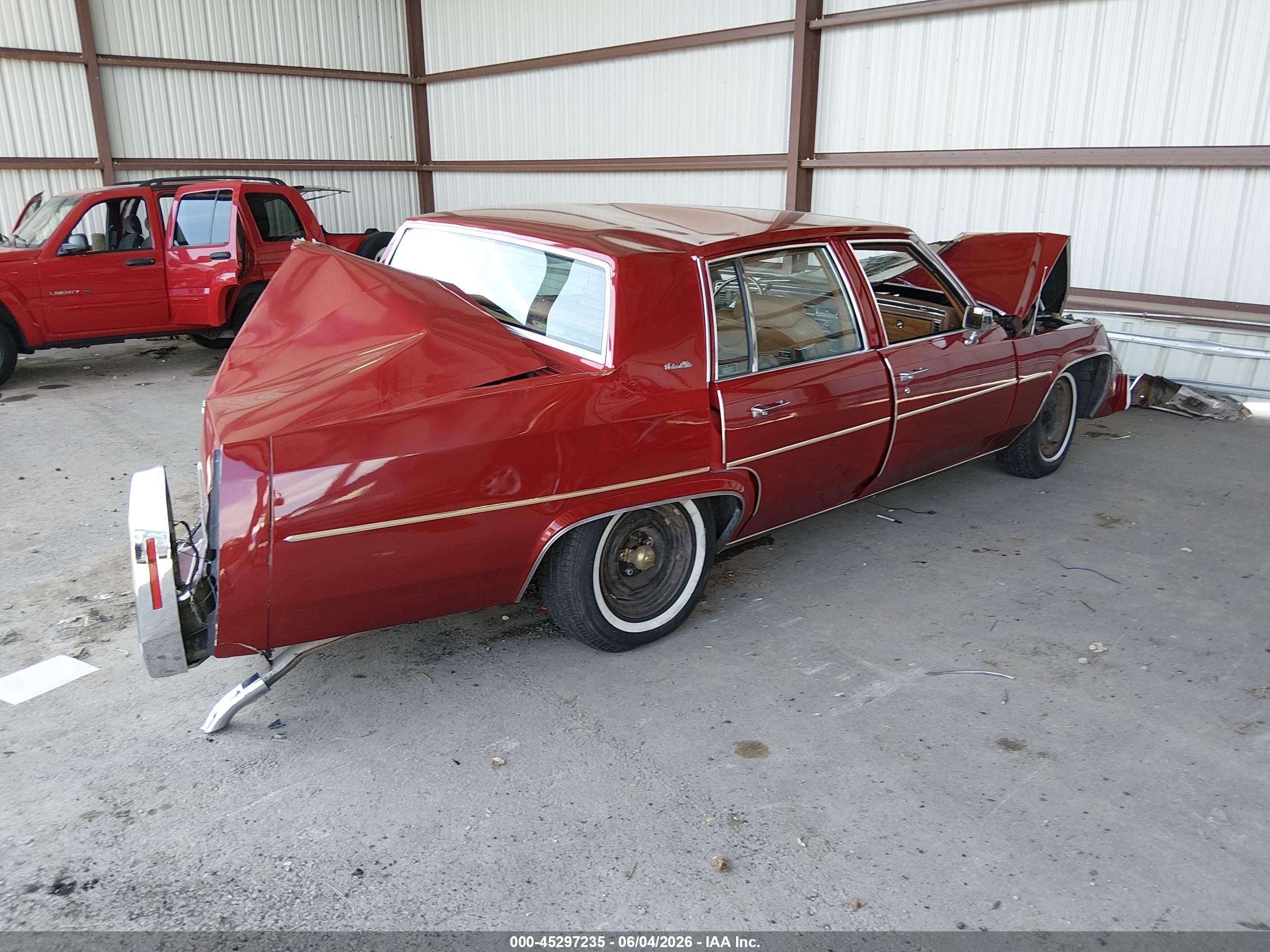 1984 Cadillac Deville   Red vin: 1G6AM6981E9144537