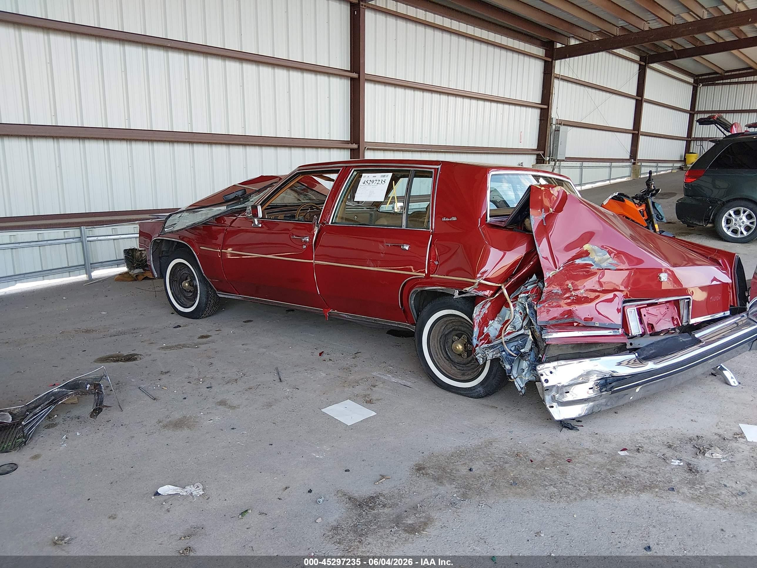 1984 Cadillac Deville   Red vin: 1G6AM6981E9144537