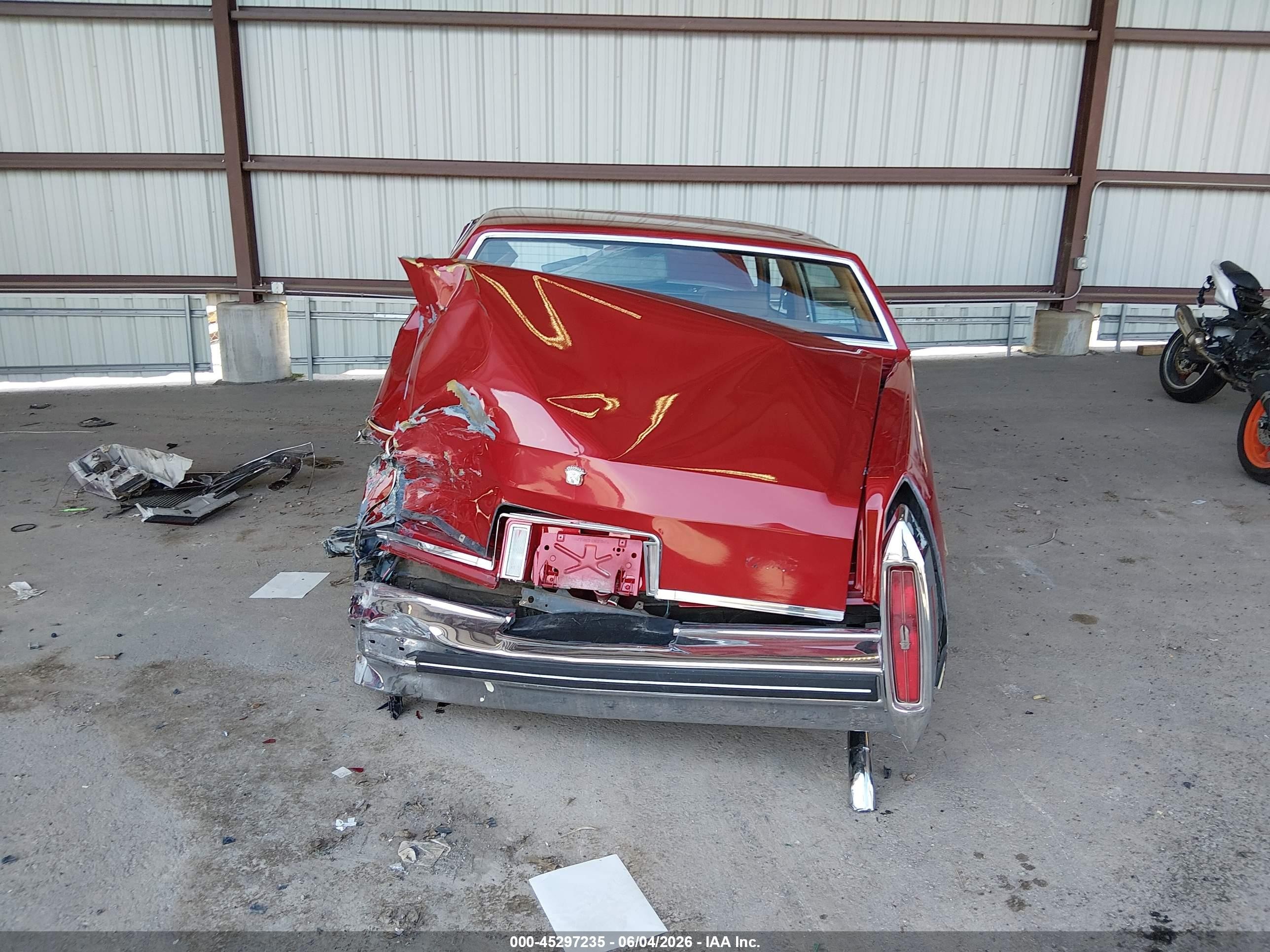 1984 Cadillac Deville   Red vin: 1G6AM6981E9144537