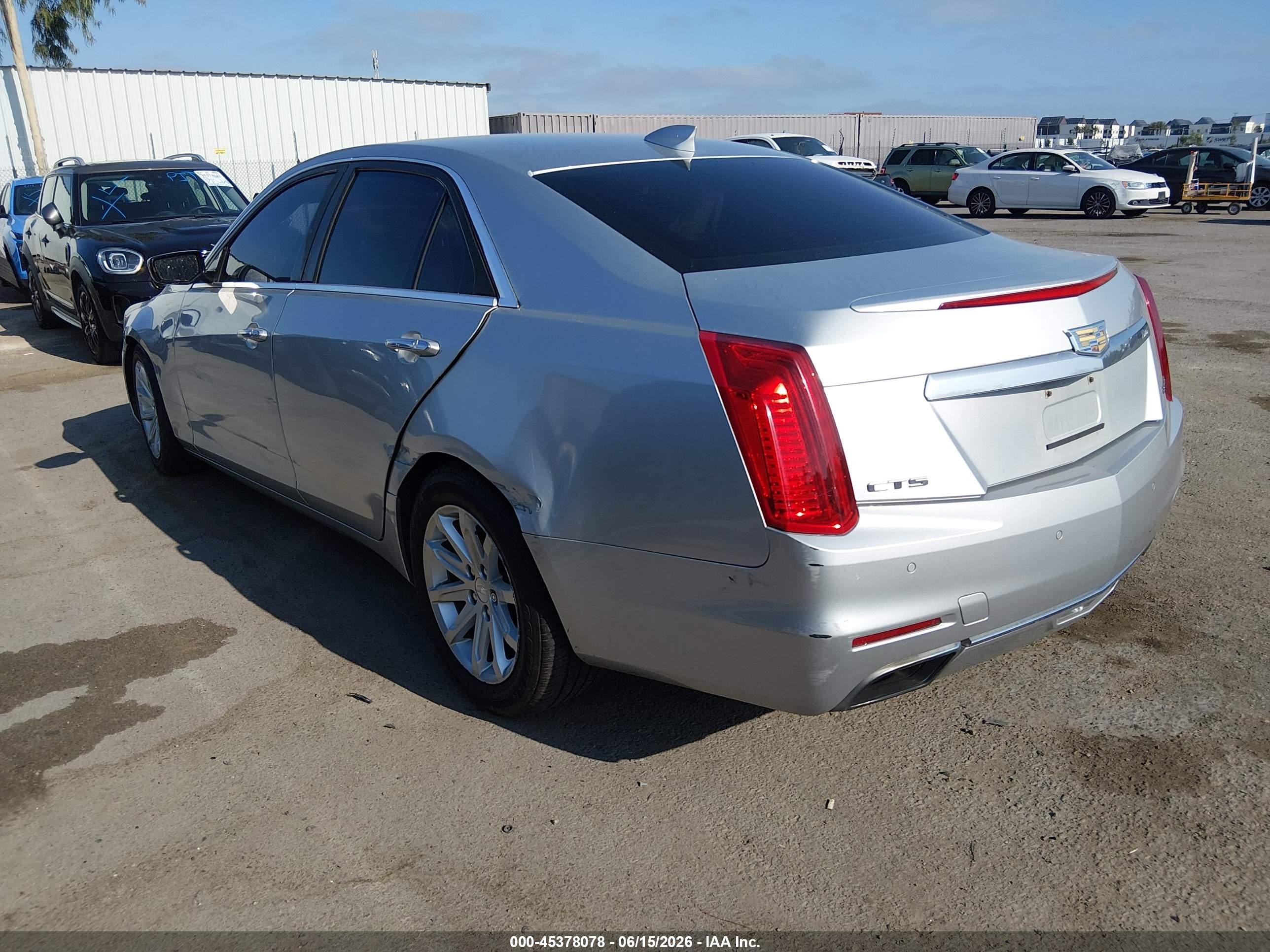 2015 Cadillac Cts Standard Серебряный vin: 1G6AP5SX0F0104751