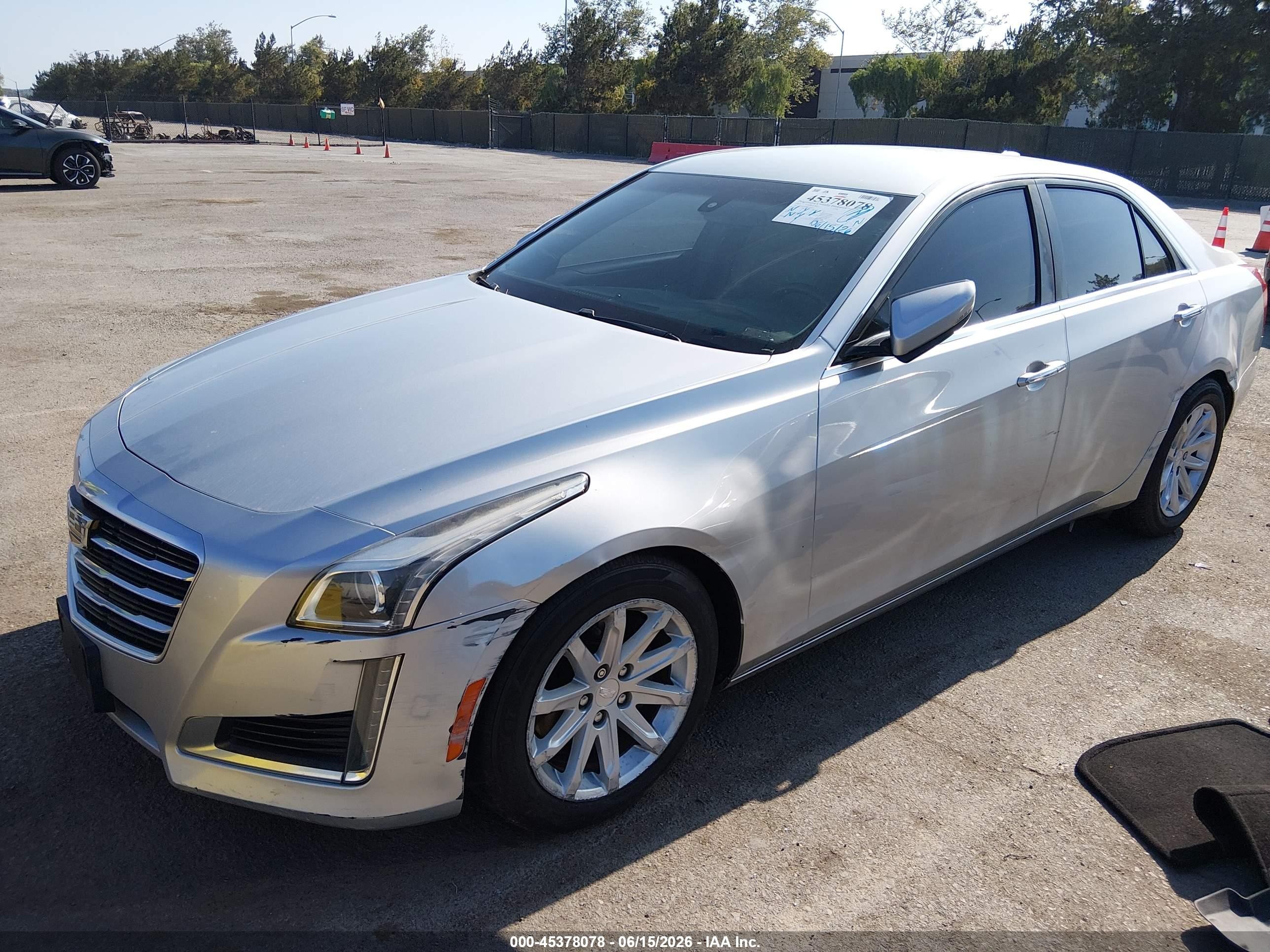 2015 Cadillac Cts Standard Серебряный vin: 1G6AP5SX0F0104751