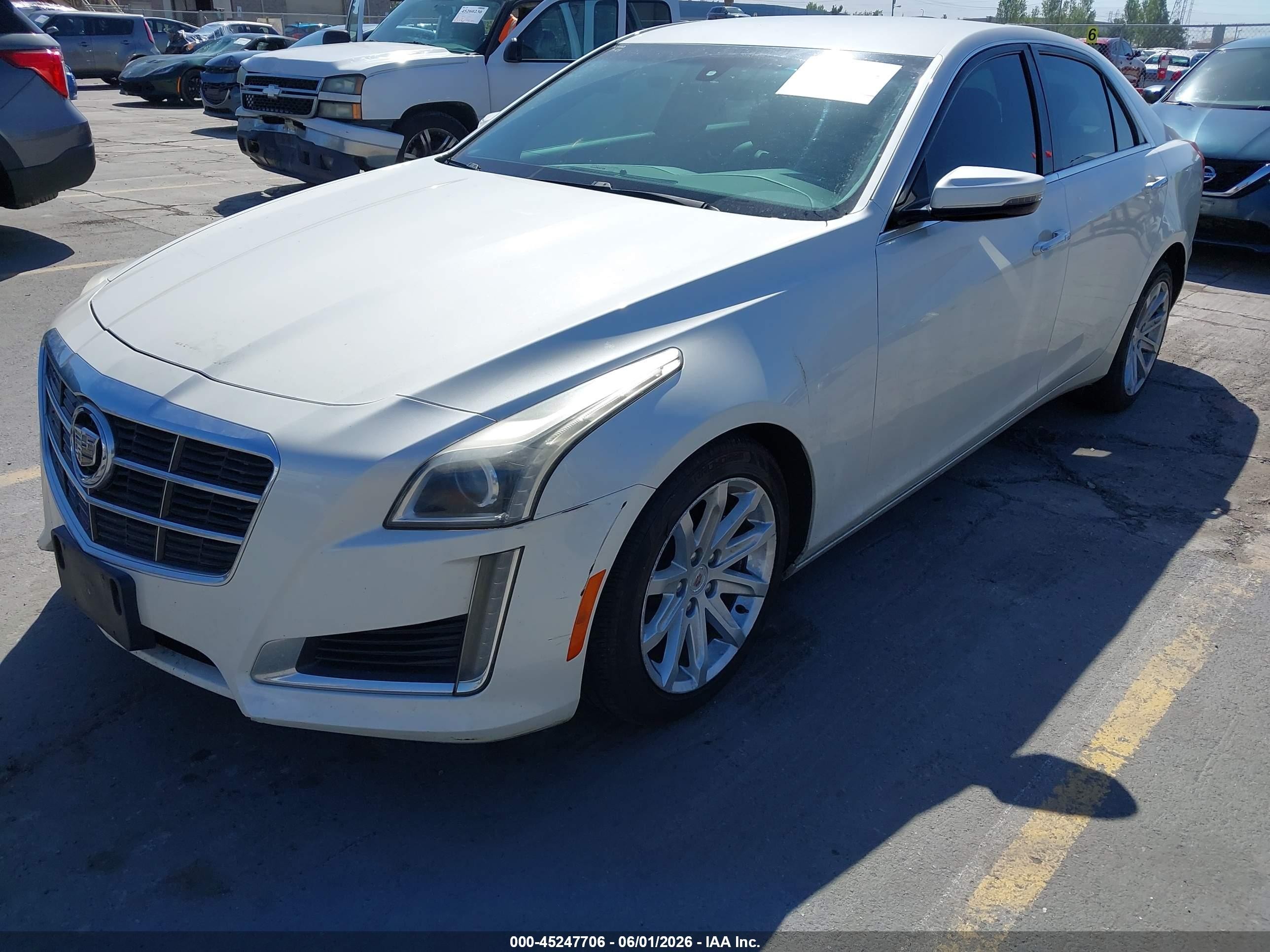 2014 Cadillac Cts Standard White vin: 1G6AP5SX2E0188215