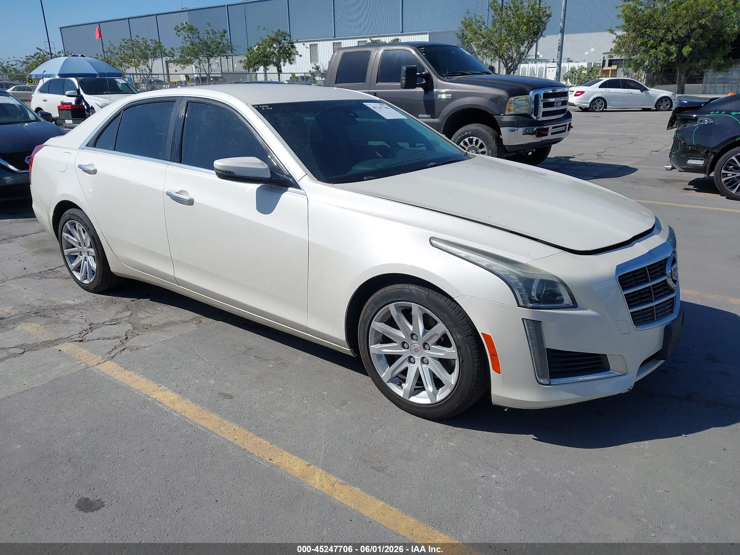2014 Cadillac Cts Standard White vin: 1G6AP5SX2E0188215