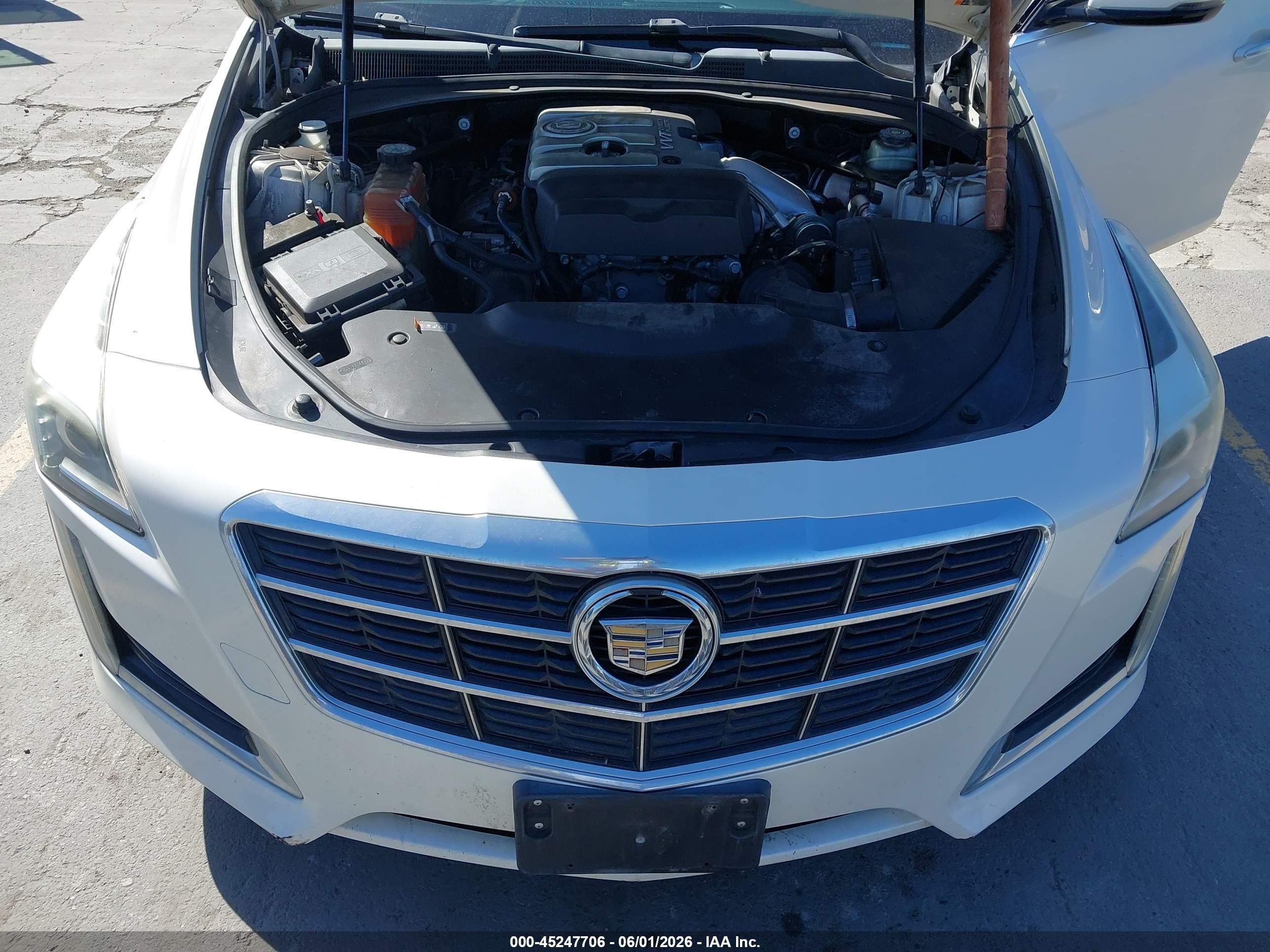 2014 Cadillac Cts Standard White vin: 1G6AP5SX2E0188215