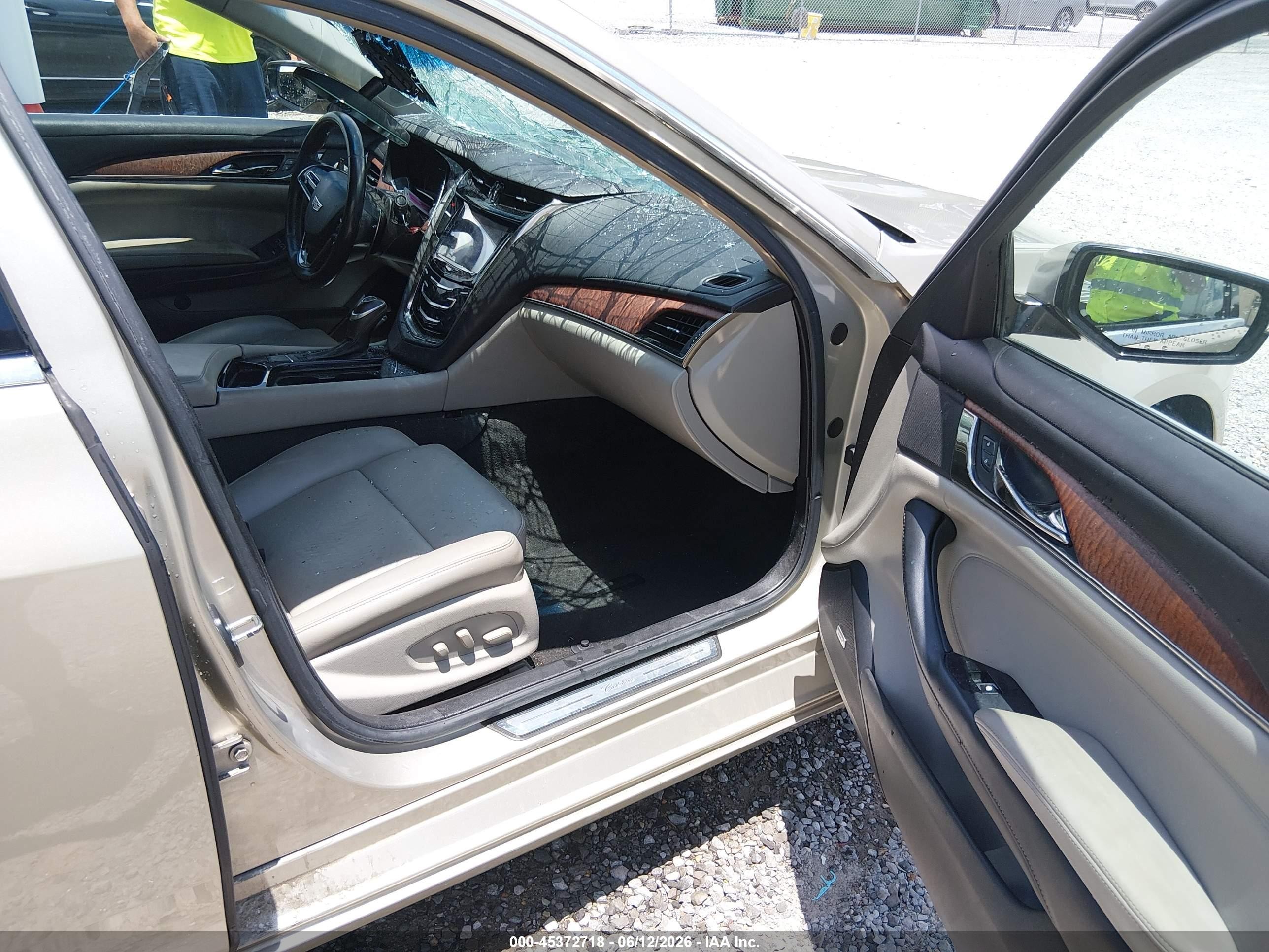2015 Cadillac Cts Standard Beige vin: 1G6AP5SX2F0128095