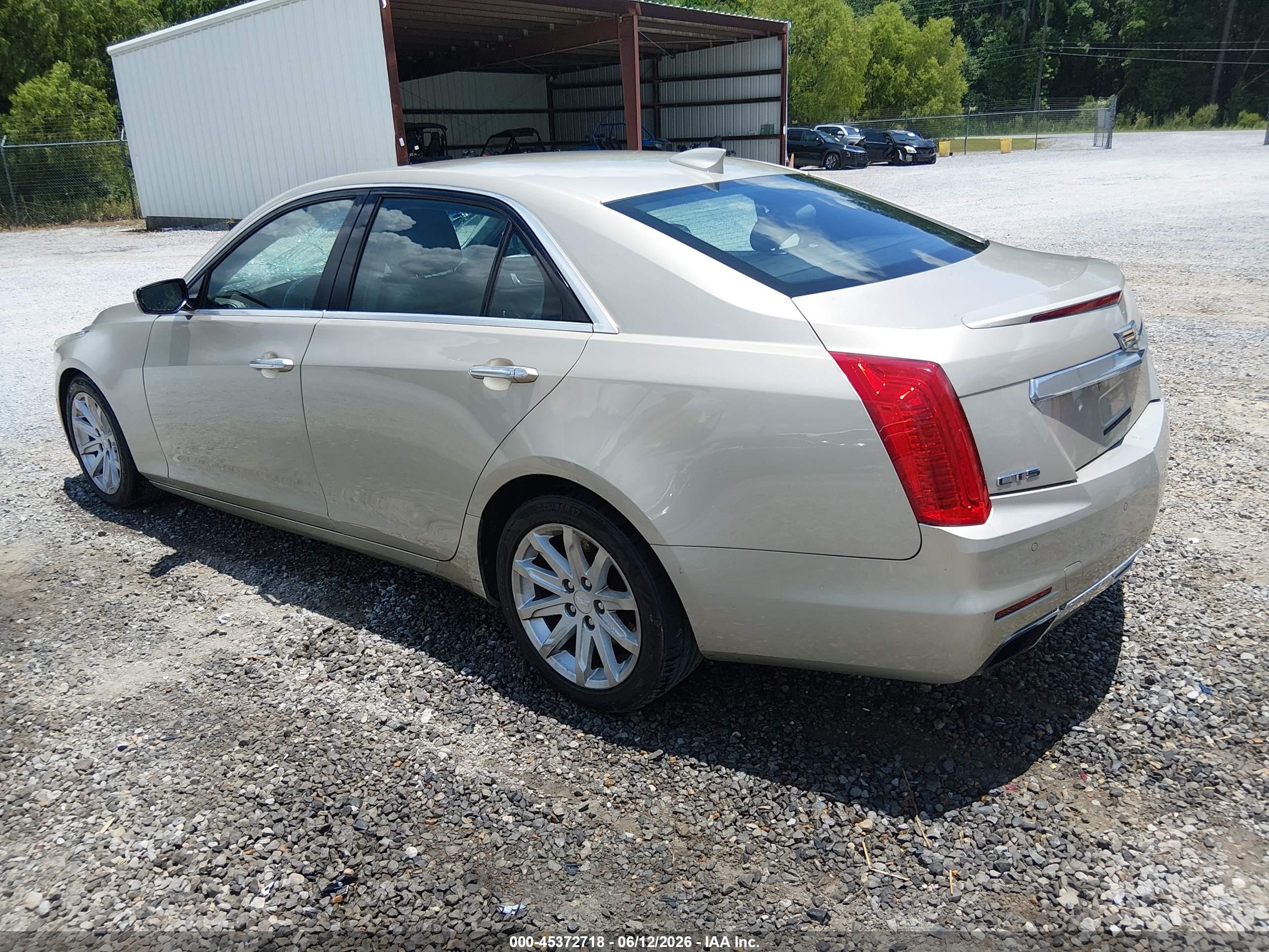 2015 Cadillac Cts Standard Beige vin: 1G6AP5SX2F0128095