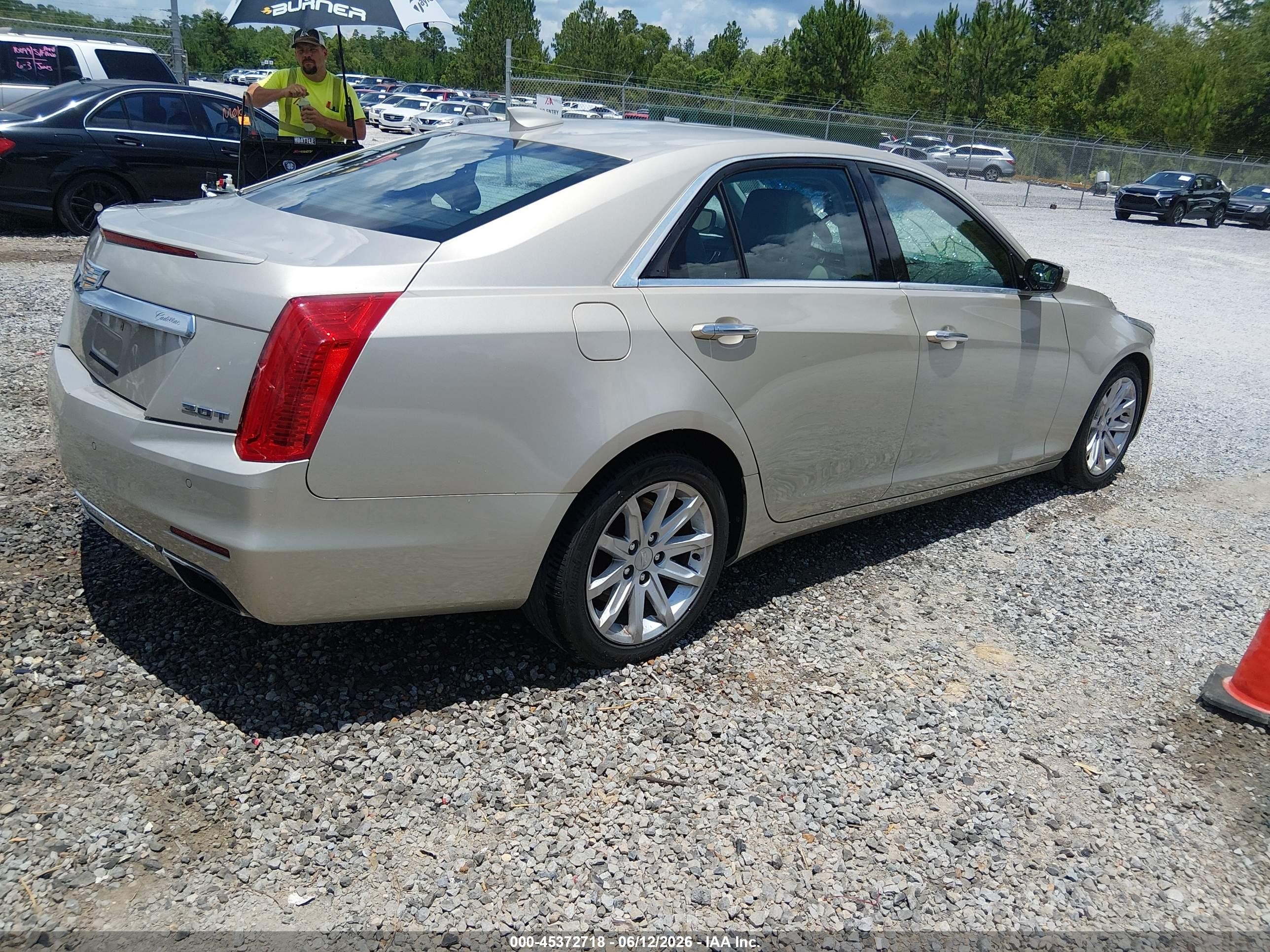 2015 Cadillac Cts Standard Beige vin: 1G6AP5SX2F0128095